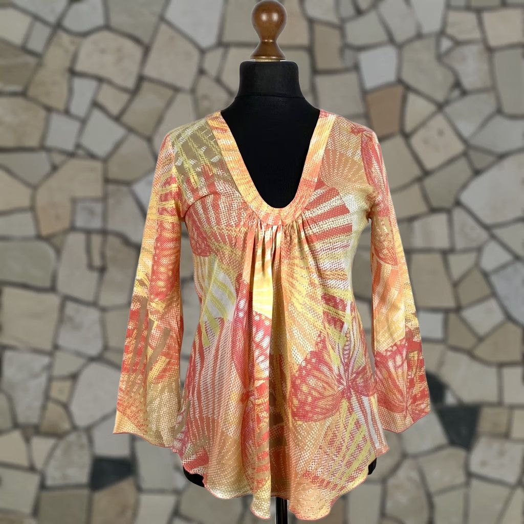 Vintage Nolita NYC Blouse Shirt womens cotton Size 44 Multicoloured Long Sleeve Size M / US 6-8 / IT 42-44 - 1 Thumbnail