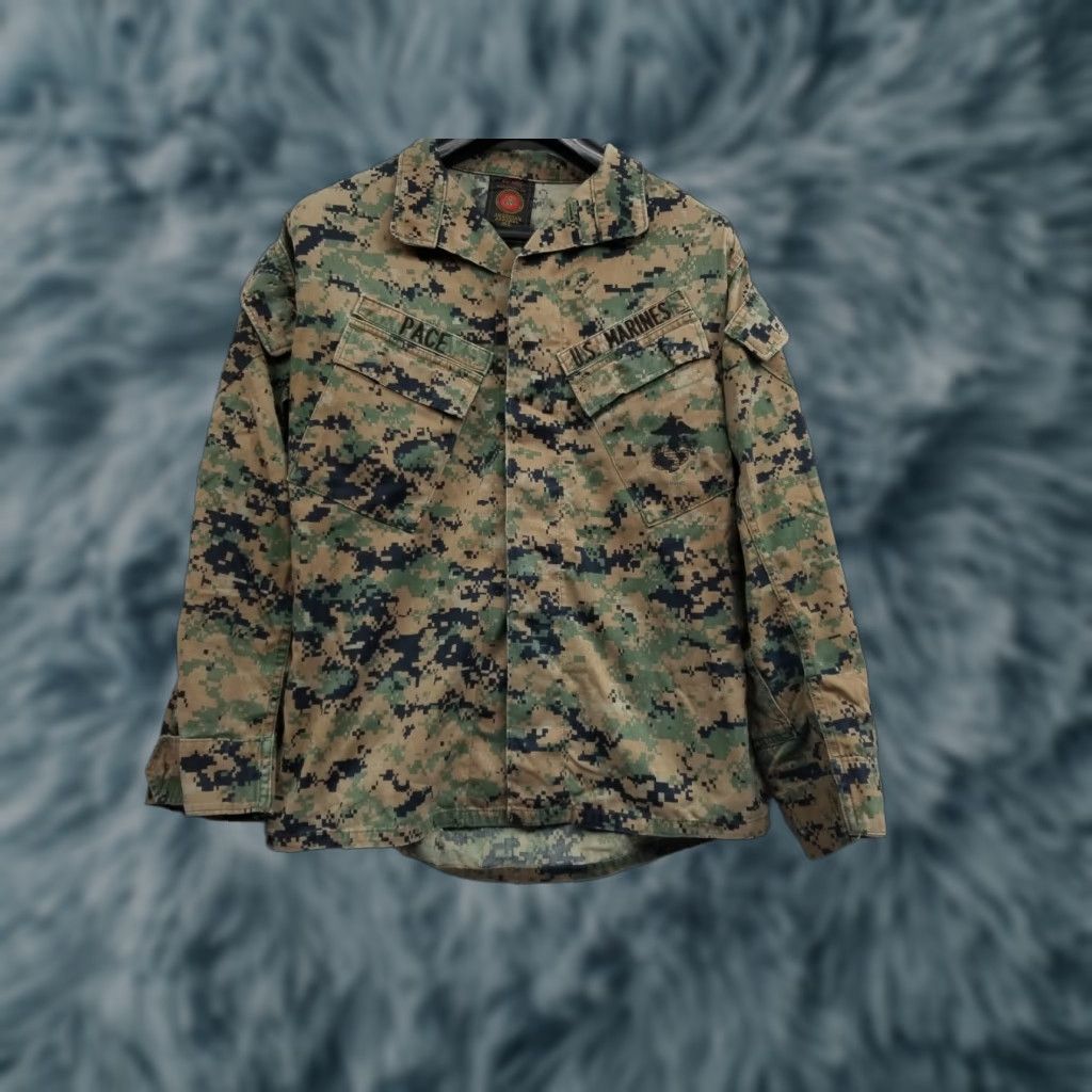 American Apparel American Apparel Jacket Men Size Small Regular Green Digital Camo USMC Marines Size US S / EU 44-46 / 1 - 1 Thumbnail