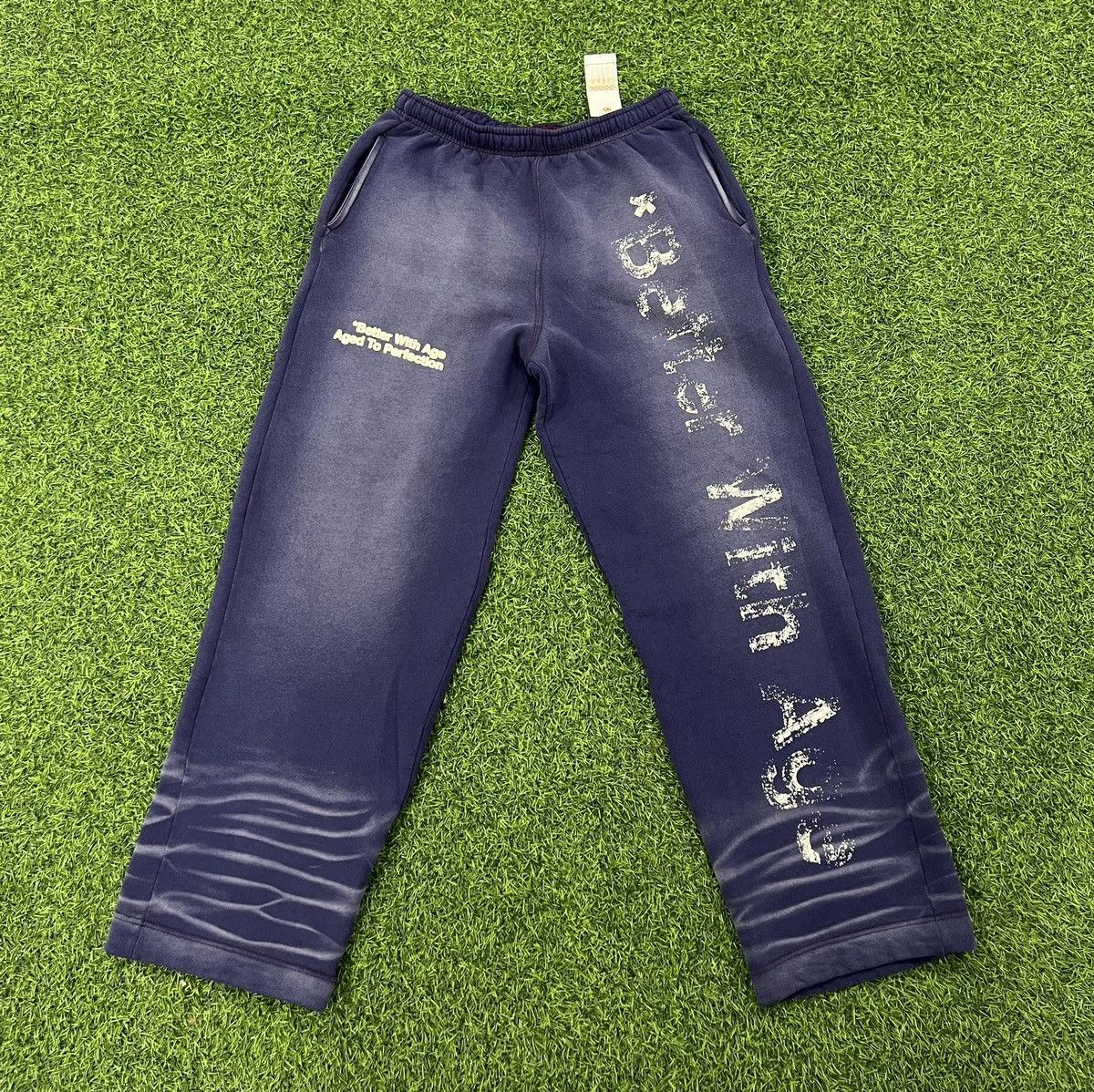 Pre-owned Better With Age In Case You Forgot Sweatpants In Navy