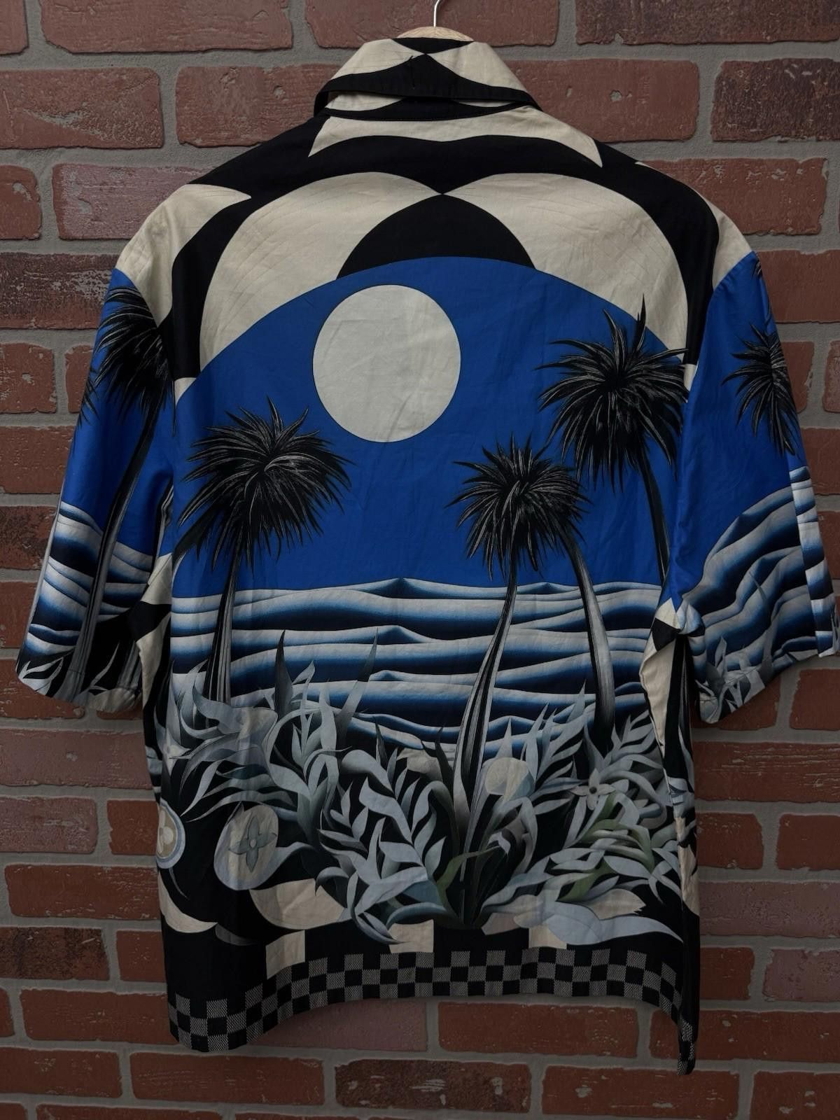 Louis Vuitton Louis Vuitton Button Up Palm Tree Blue Tee 2024 (XL) Size US XL / EU 56 / 4 - 12 Thumbnail