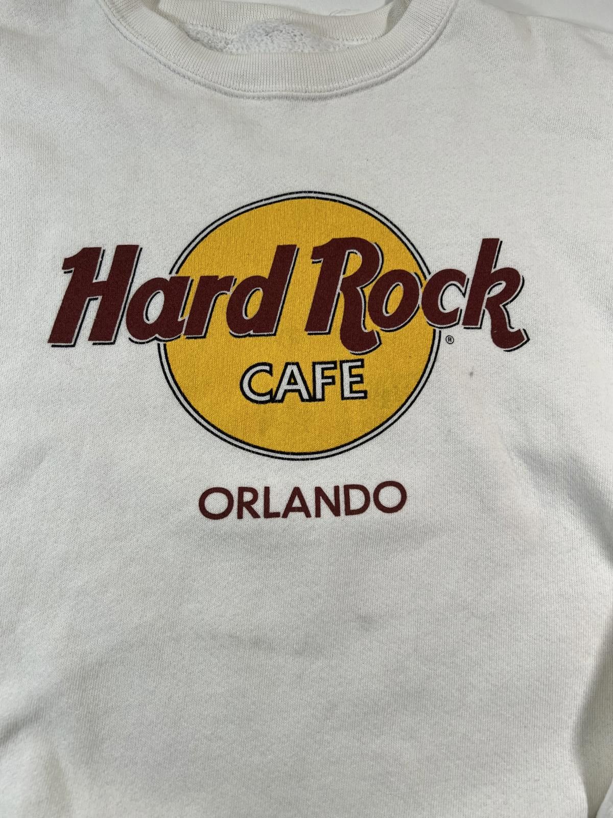 Hard Rock Cafe Vintage Hard Rock Cafe Orlando White Sweatshirt Size US M / EU 48-50 / 2 - 2 Thumbnail