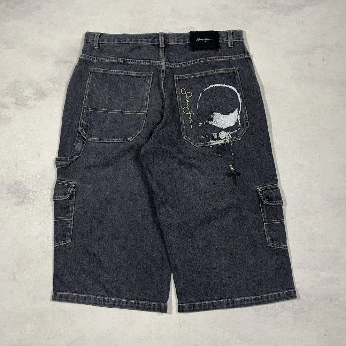 Sean John Rare Item Sean Jhon Embroidery Jorts Cargo Size US 36 / EU 52 - 4 Thumbnail