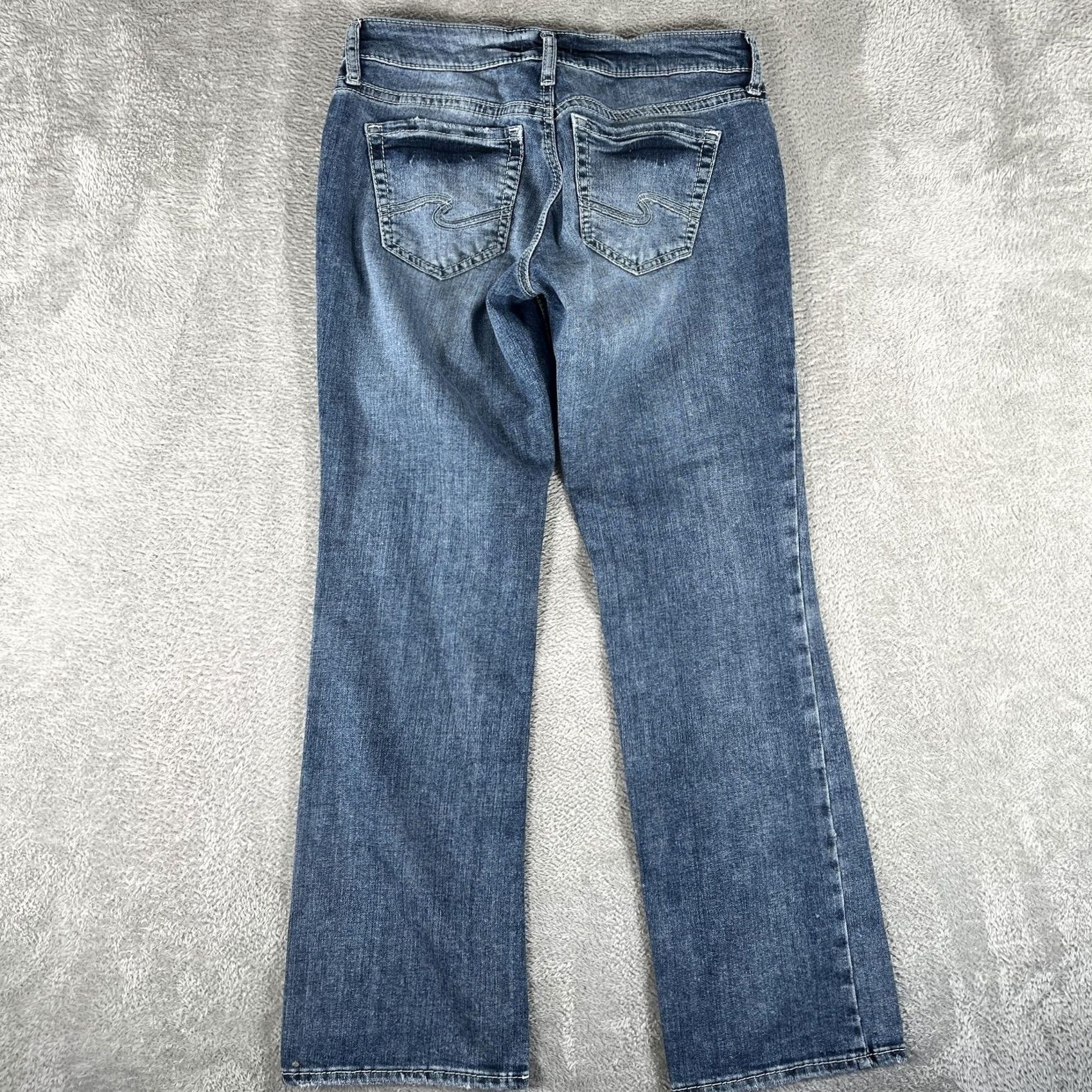 Silver Jeans Co. Silver Jeans Britt Slim Boot Denim Pants Womens 27x31 Mid Rise Stretch Blue Size 27" / US 4 / IT 40 - 2 Thumbnail