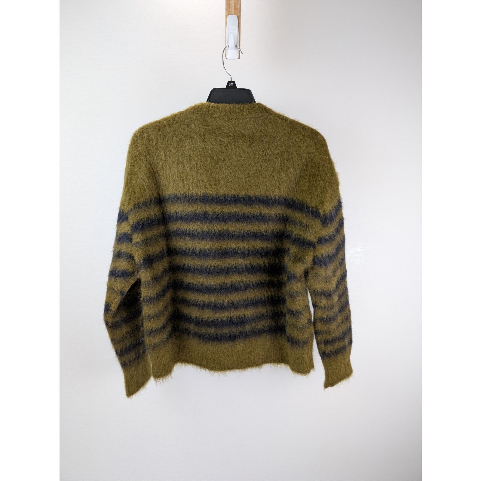 Bottega Veneta o1rshd1 HW Graphic Mohair Knitwear Sweater Gingersnap/navy Size US M / EU 48-50 / 2 - 10 Thumbnail