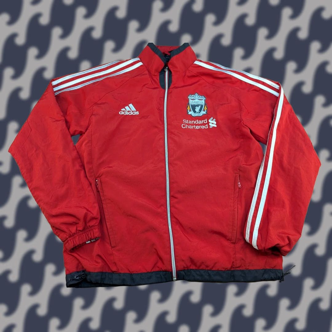 Adidas Adidas Liverpool 2010-2011 Training Jacket Football Adult Red Windbreaker Size S Size US S / EU 44-46 / 1 - 1 Thumbnail