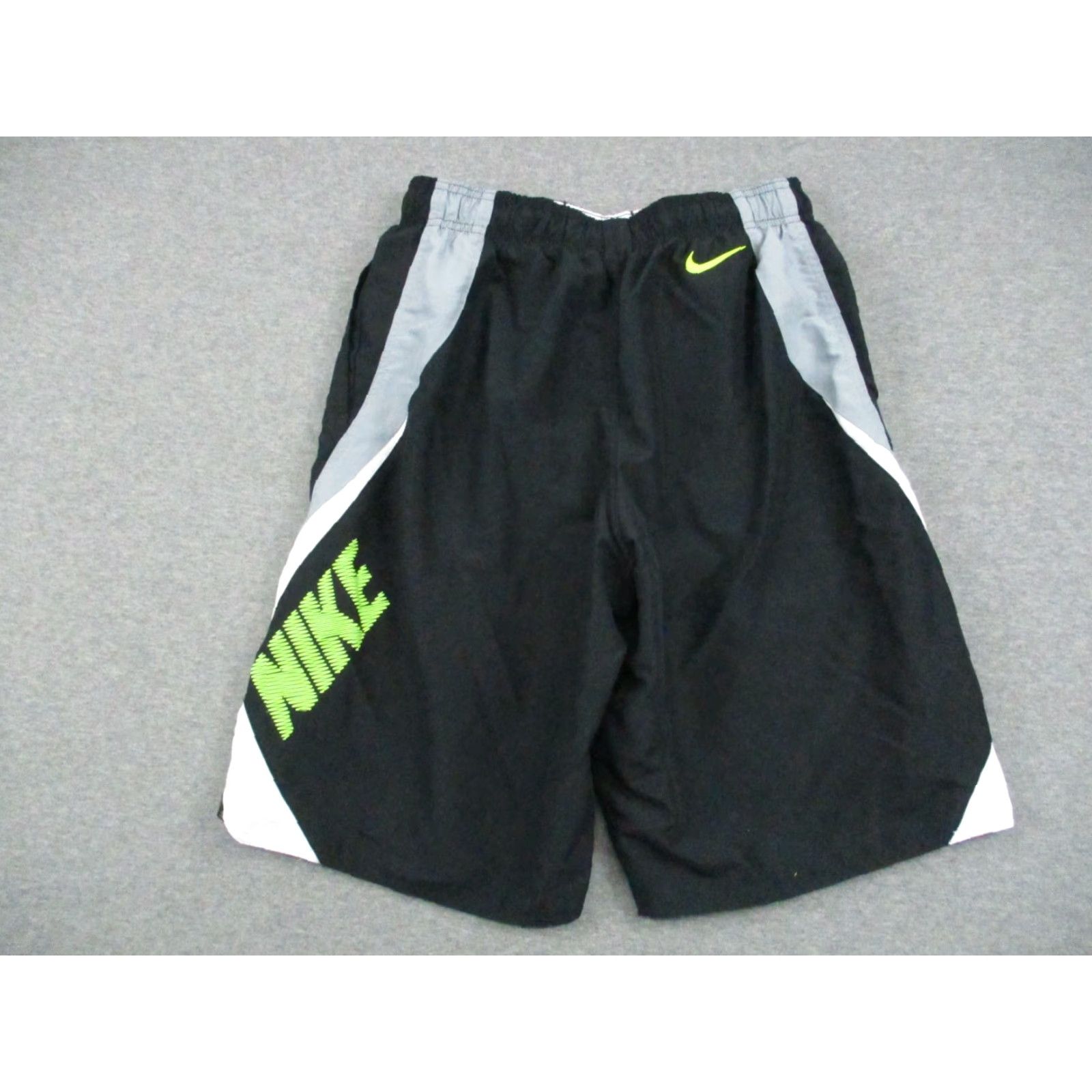 Nike Nike Shorts Basketball Mens Small Black Neon Logo Colorblock Drawstring Athletic Size US 26 / EU 42 - 2 Thumbnail