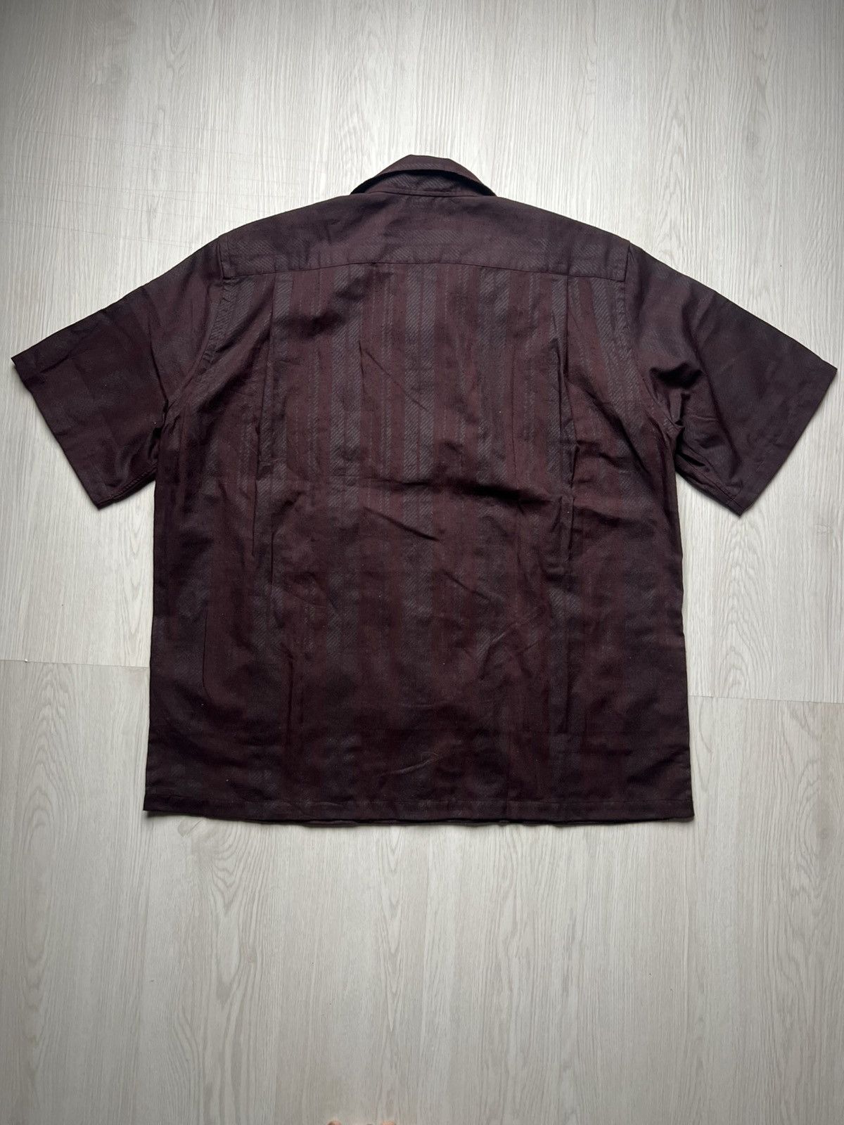 Comme des Garcons Homme Ss2001 Comme des Garcons Homme Striped Open Collar Shirt Size US L / EU 52-54 / 3 - 3 Thumbnail