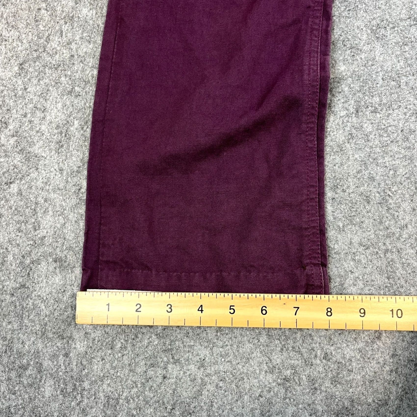 Dolce & Gabbana Dolce&Gabbana Womens Chino Trousers Pants Straight W32 UK12 Cropped Purple Size 34" / US 12 / IT 48 - 3 Thumbnail