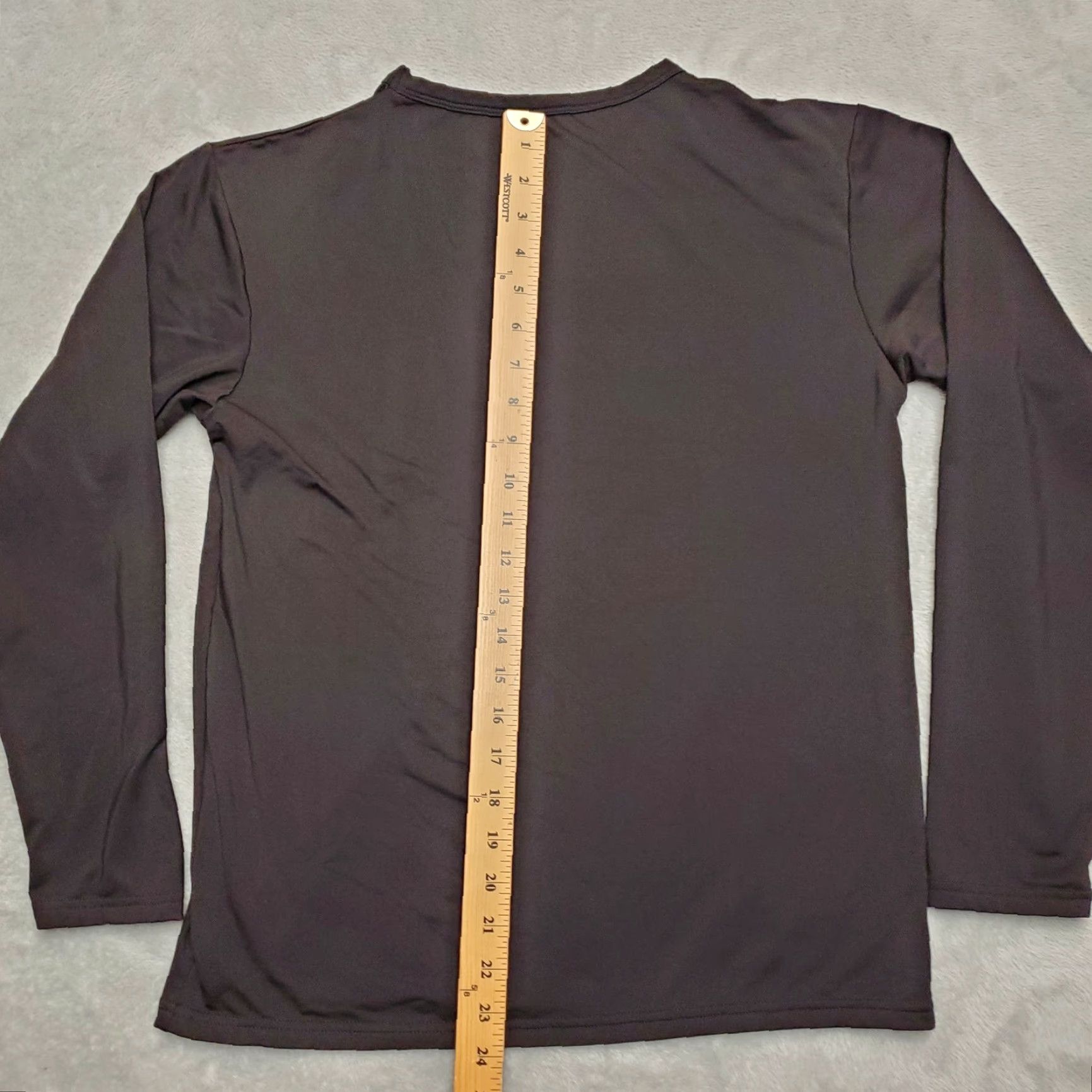 Vintage VINTAGE Warmax Shirt Men Large Black Polyester Performance Stretch Blend Long Sleeve TEE Size US L / EU 52-54 / 3 - 5 Thumbnail
