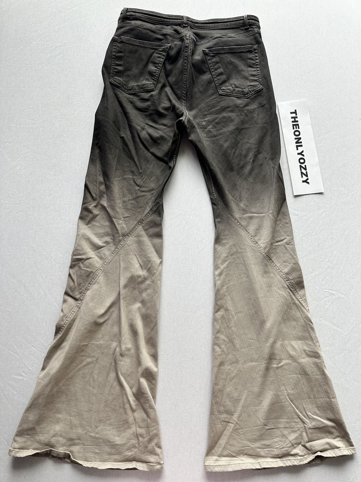 Rick Owens Drkshdw Rick Owens Drkshdw Bias Bootcut Jeans Black Pearl Degrade 34 Size US 34 / EU 50 - 3 Thumbnail