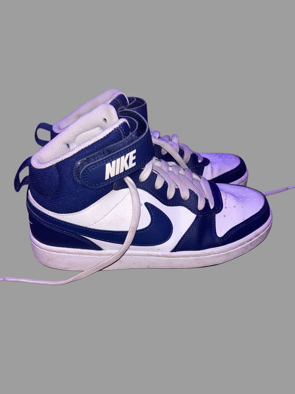 Nike Nike Court Borough 2 Mid White Signal Blue Size US 5 / EU 37 - 3 Thumbnail