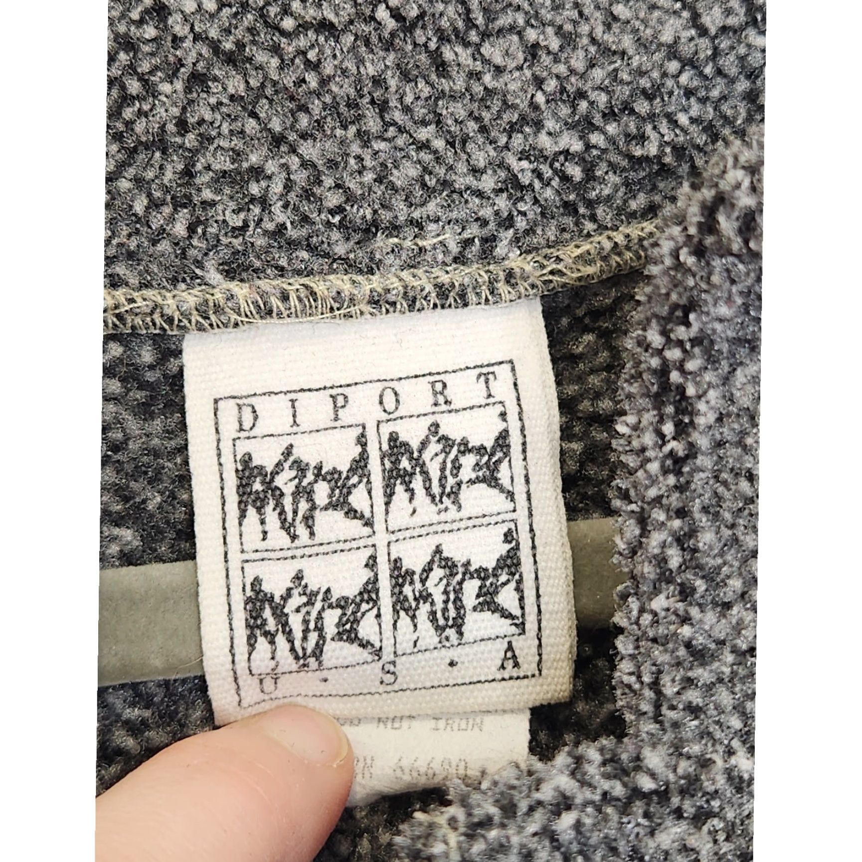 Vintage VINTAGE 90s Hip Hop Fleece Sweatshirt Button Diport XL Gray Streetwear Size US XL / EU 56 / 4 - 6 Thumbnail
