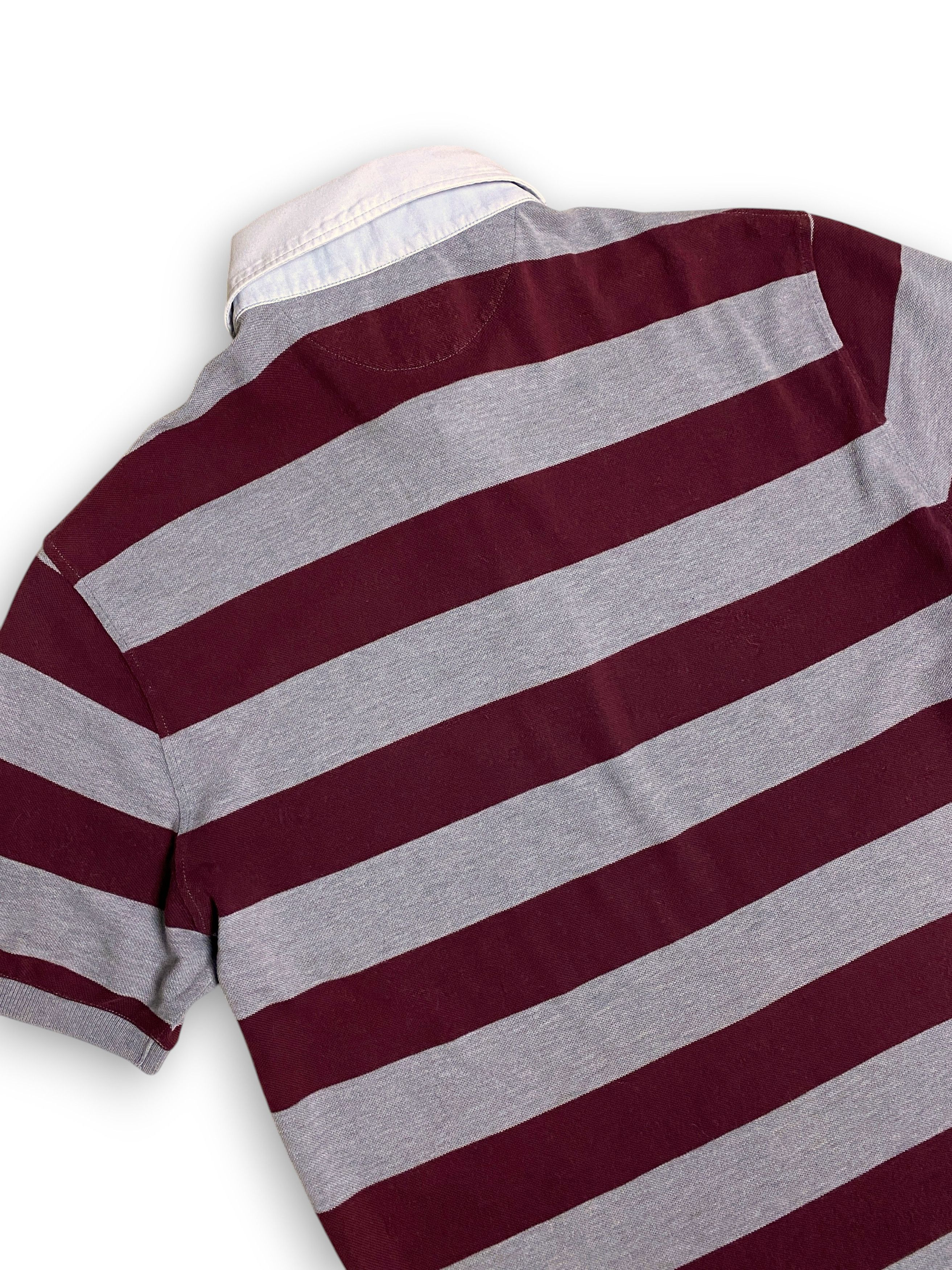 Brunello Cucinelli Brunello Cucinelli Striped Slim Denim Logo Polo Size US L / EU 52-54 / 3 - 12 Thumbnail