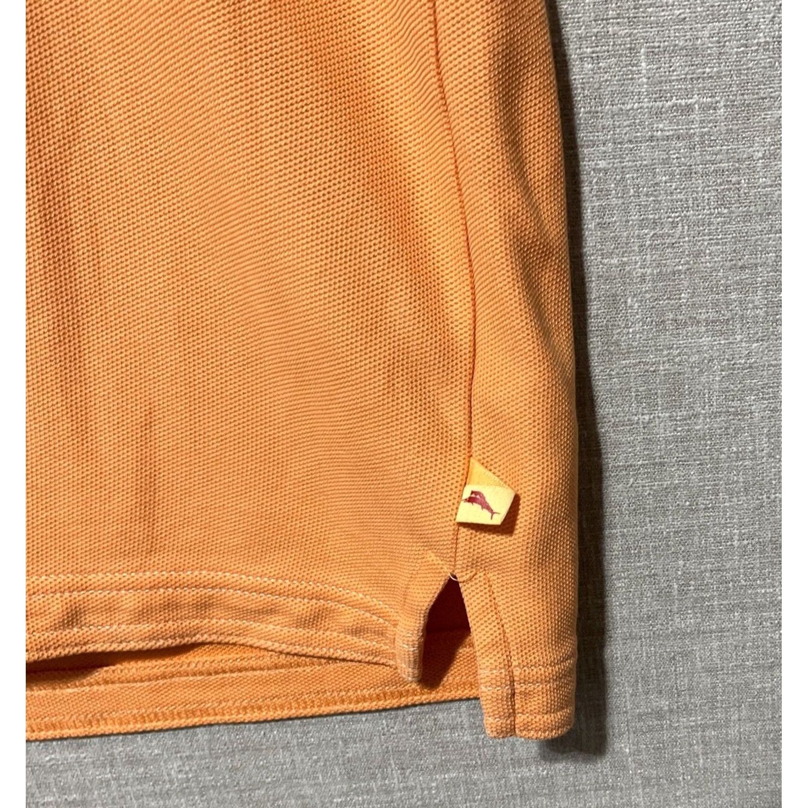 Tommy Bahama Tommy Bahama Polo Shirt Mens 2XL Orange Supima Cotton Poly Golf Coastal Size US XXL / EU 58 / 5 - 4 Thumbnail