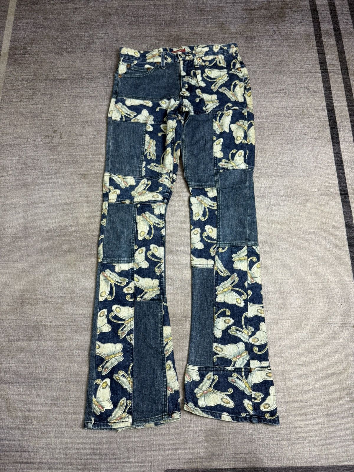 Kapital CHEVIGNON PACT WORK CUT AND PAST DENIM PANTS Size US 29 - 1 Thumbnail