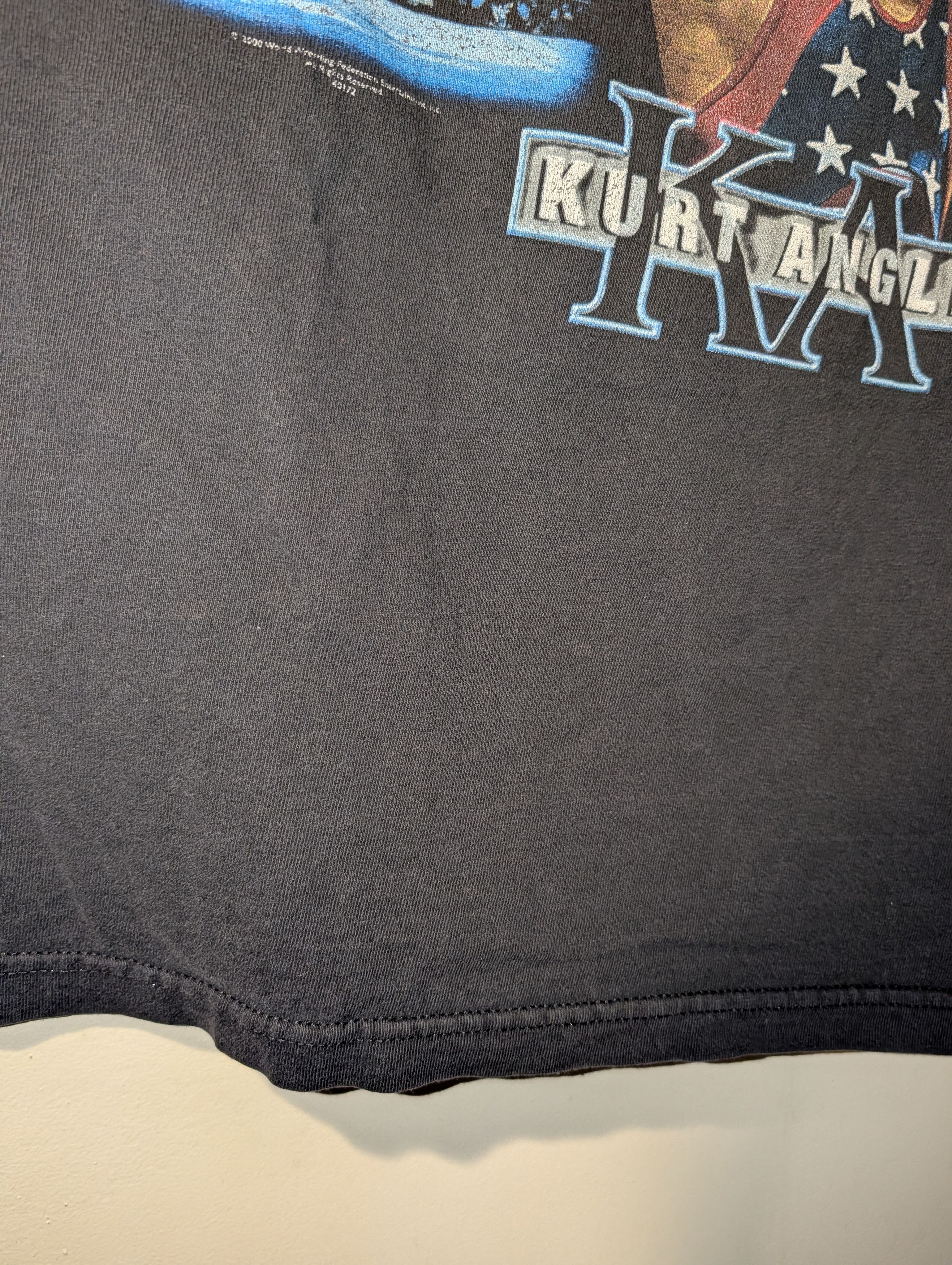 WWE WWF KURT ANGLE IT'S TRUE VINTAGE SHIRT 2001 SIZE LARGE 3XL Size US XXL / EU 58 / 5 - 7 Thumbnail