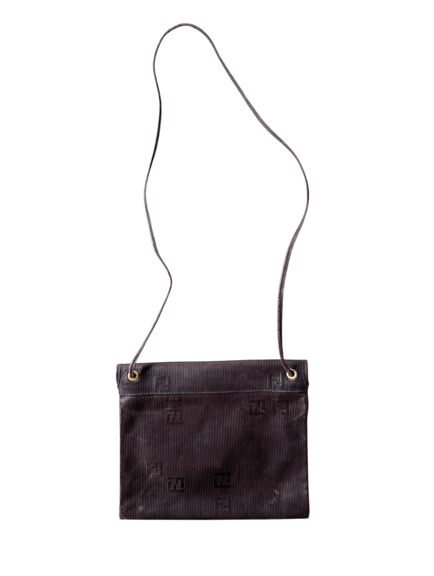 Fendi Fendi Frame Crossbody Burgundy FF Leather Bag Vintage Size ONE SIZE - 7 Thumbnail