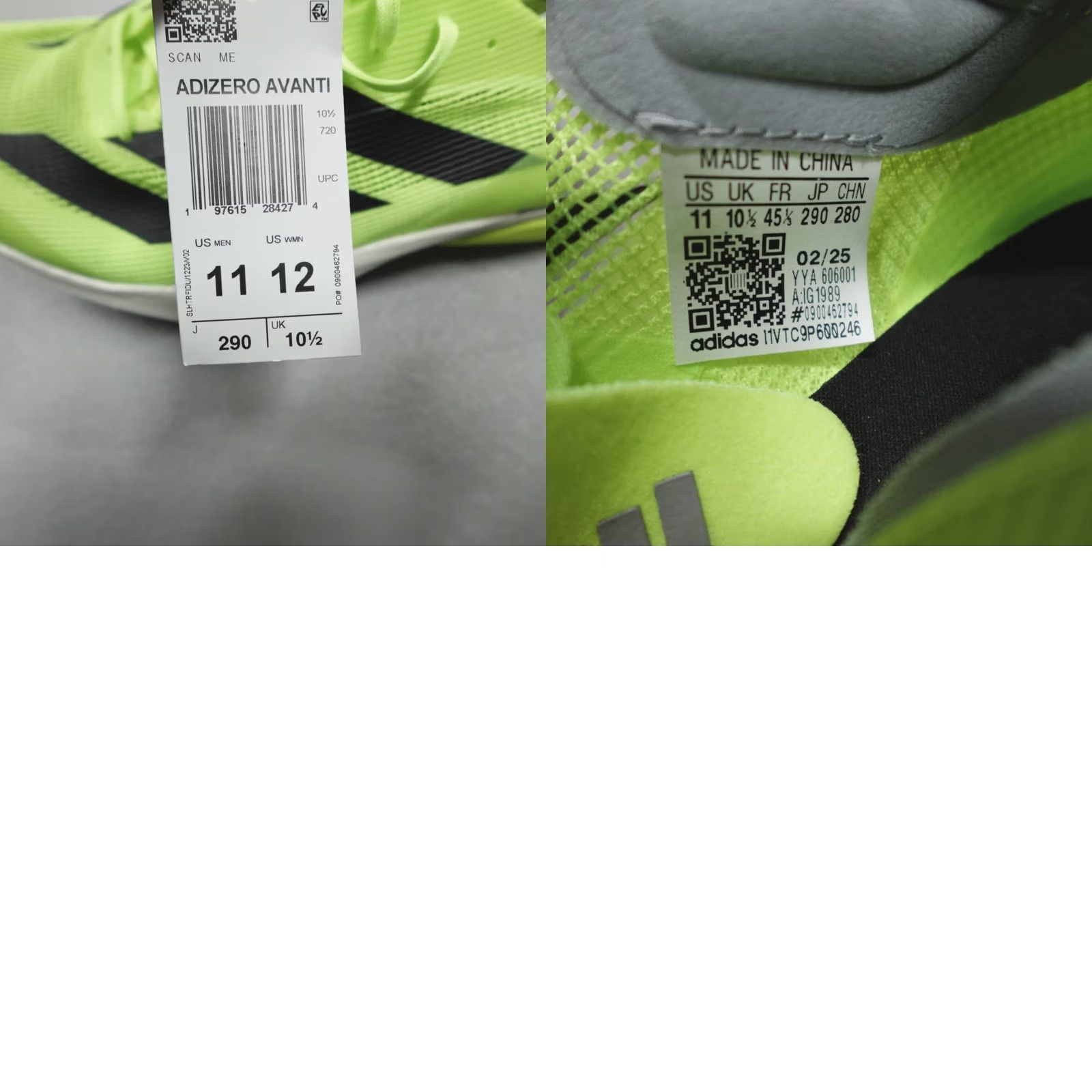 Adidas adidas Adizero Avanti Spikes Lucid Lemon Men’s 11 Women’s 12 Sneaker Athletic Track & Field Breathable Lightweight Green IG1989 Size US 11 / IT 41 - 9 Thumbnail