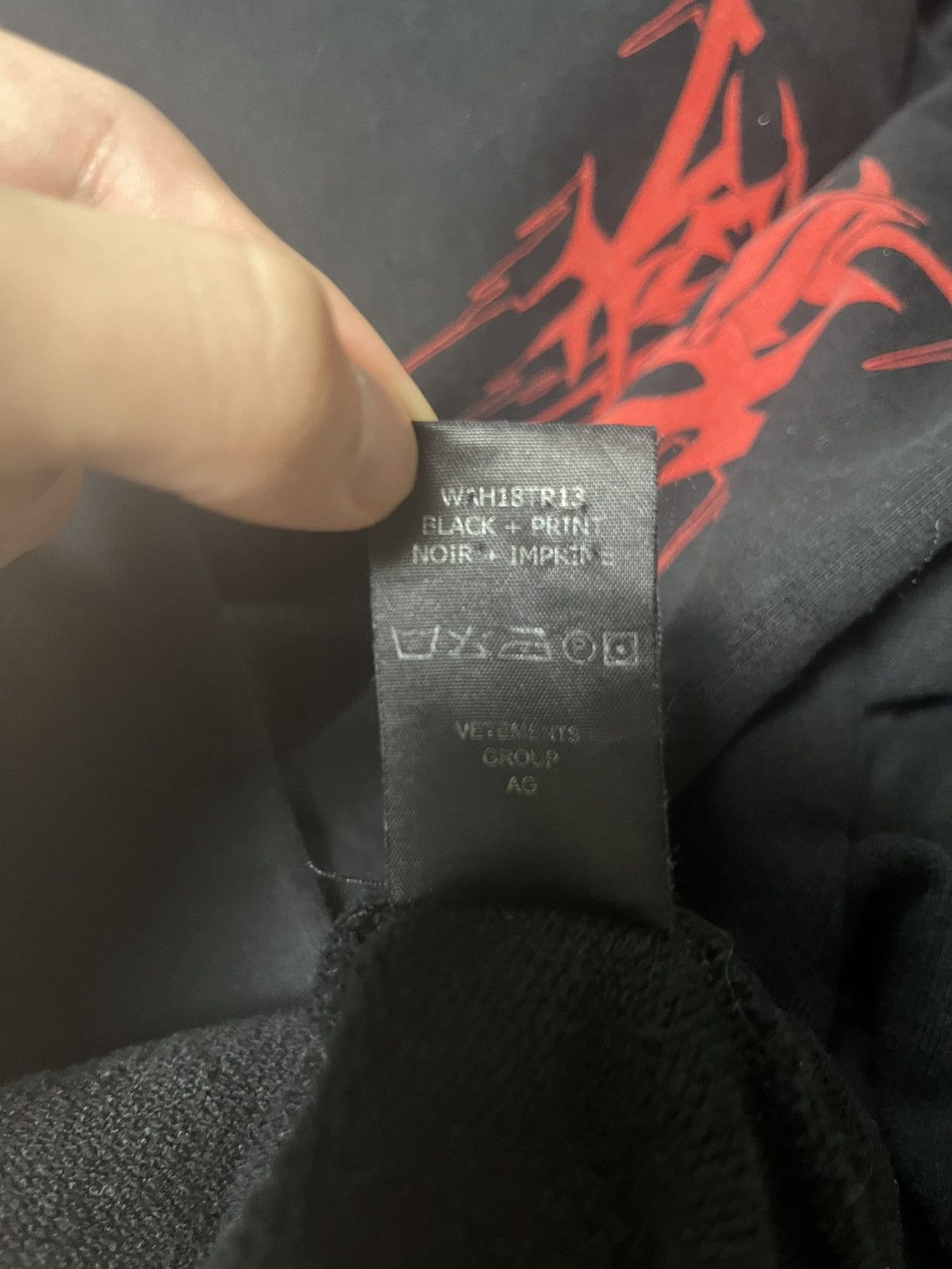 Vetements XS Vetements CITY METAL red LOGO oversized hoodie Size US XS / EU 42 / 0 - 11 Thumbnail