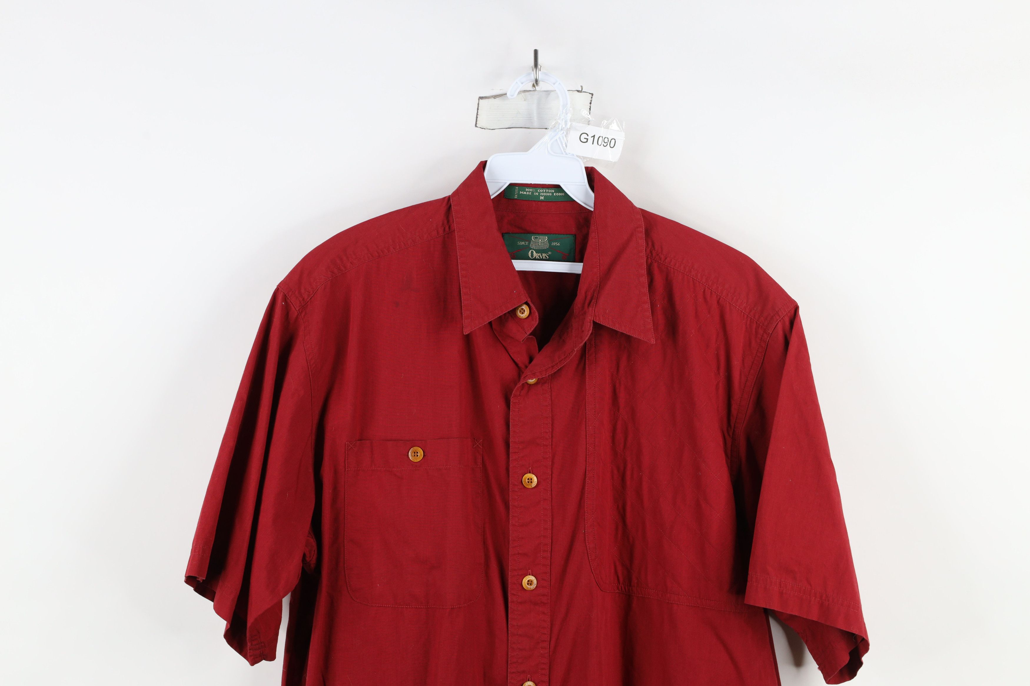 Orvis × Vintage Vintage 80s 90s Orvis Short Sleeve Shooting Button Shirt Size US M / EU 48-50 / 2 - 2 Thumbnail