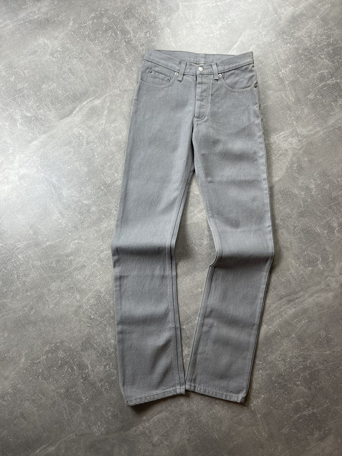 Helmut Lang Helmut Lang Vintage Gray Classic 5-Pocket Jeans Size US 26 / EU 42 - 6 Thumbnail