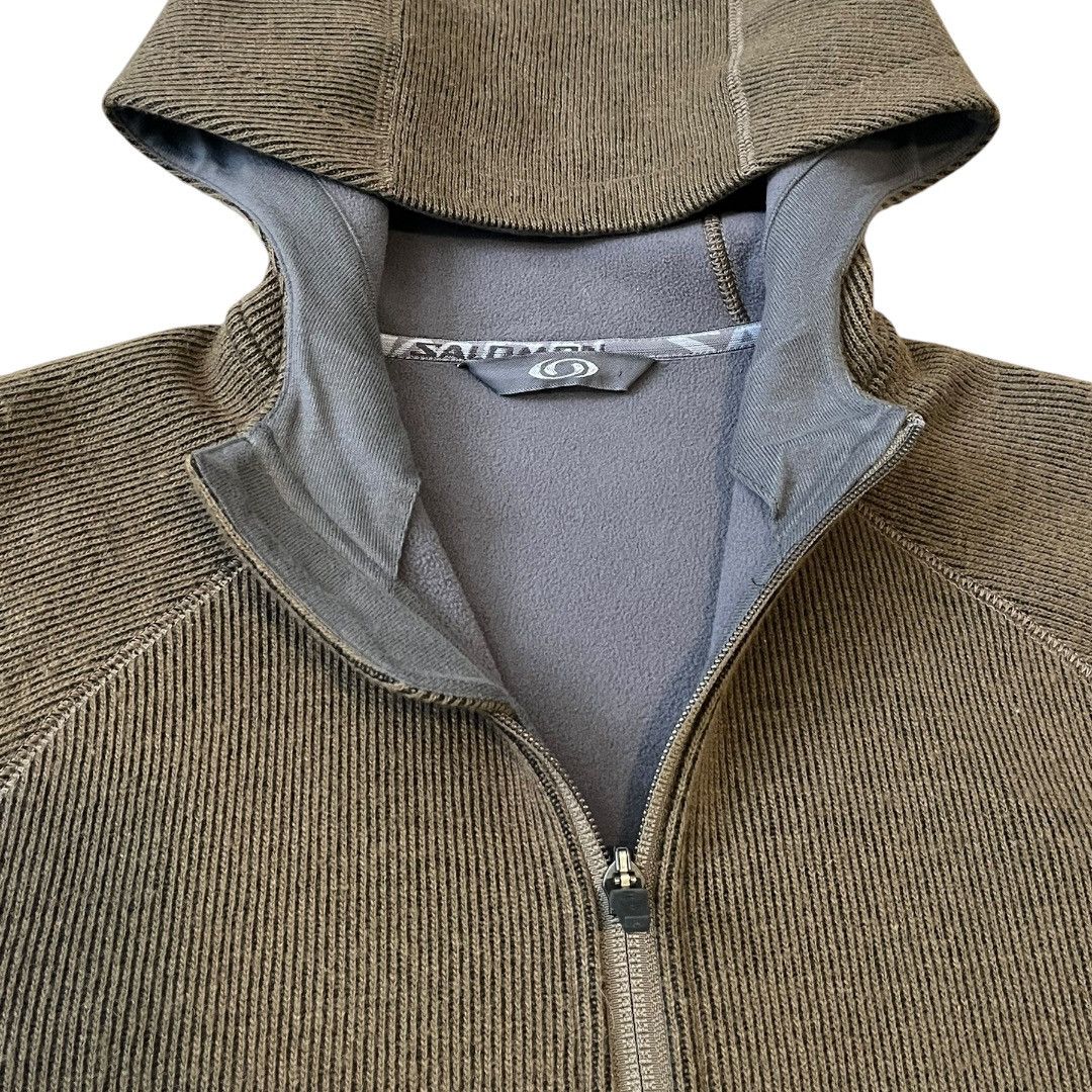 Salomon VINTAGE Salomon Wool Fleece Lined Hooded Zip Up Jacket 2006 Size US M / EU 48-50 / 2 - 3 Thumbnail