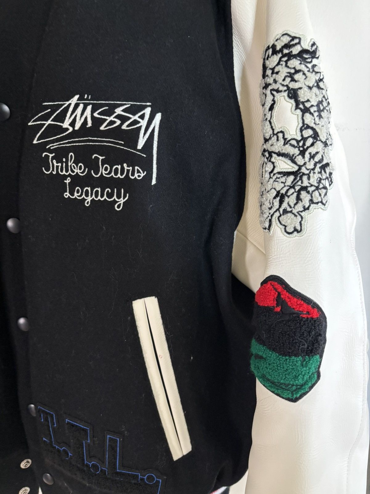DENIM TEARS × Our Legacy × Stussy Varsity jacket sz Medium Size US M / EU 48-50 / 2 - 5 Thumbnail