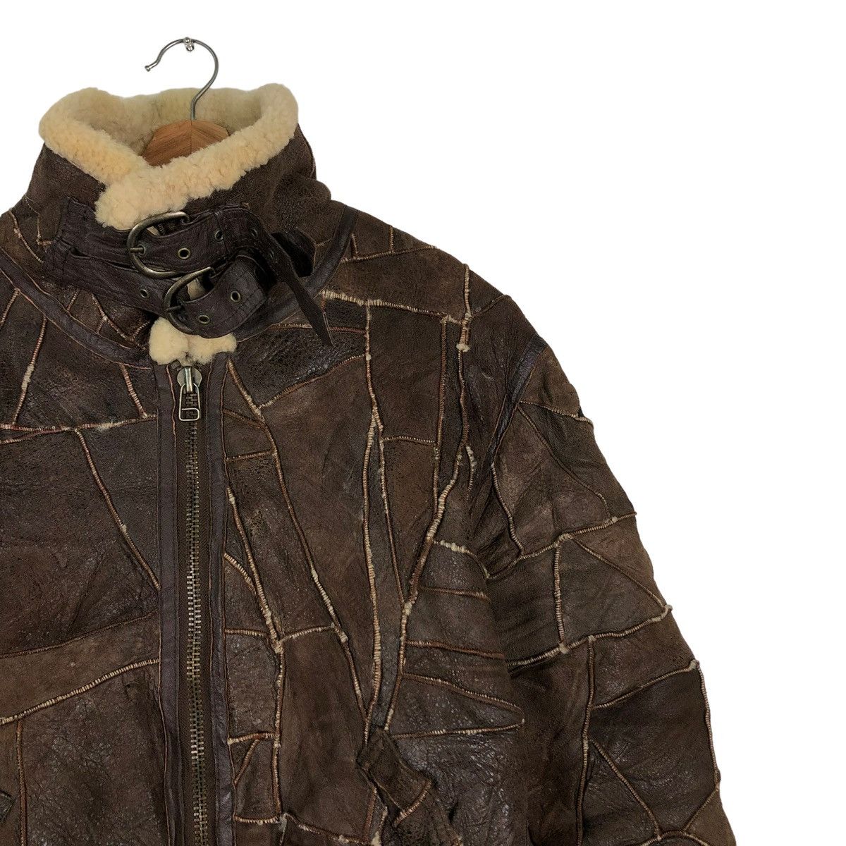 Japanese Brand 🔥VINTAGE SHEARLING B3 JACKET PATCH WORK HAI SPORTING GEAR Size US M / EU 48-50 / 2 - 7 Thumbnail