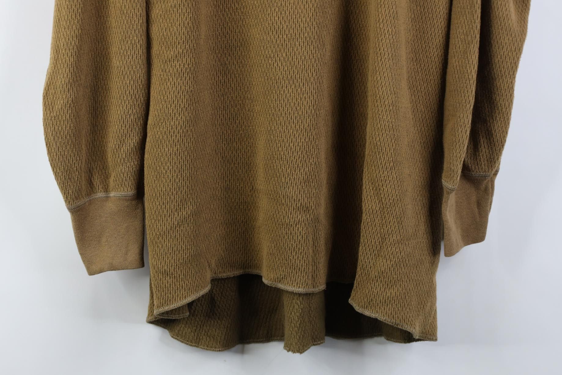 Vintage Vintage 90s Streetwear Waffle Knit Long Sleeve T-Shirt Size US XL / EU 56 / 4 - 3 Thumbnail