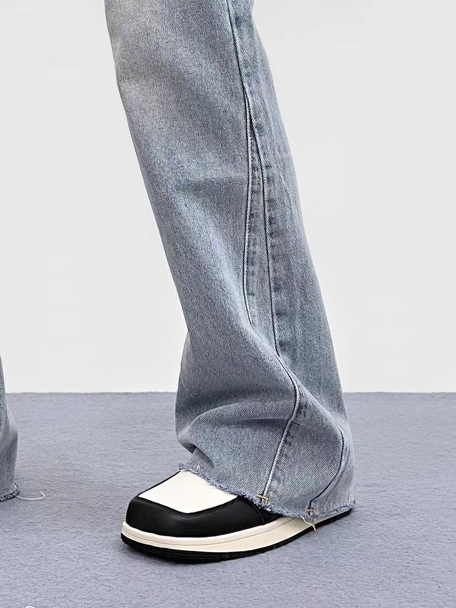 Japanese Brand × Jean Micro Flare Straight Leg Loose Jeans Size US 30 / EU 46 - 4 Thumbnail