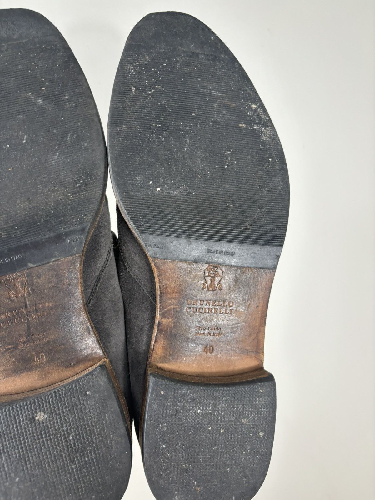 Brunello Cucinelli Brunello Cucinelli Italian Luxury Gray Suede Loafers Shoes Size US 10 / IT 40 - 21 Thumbnail