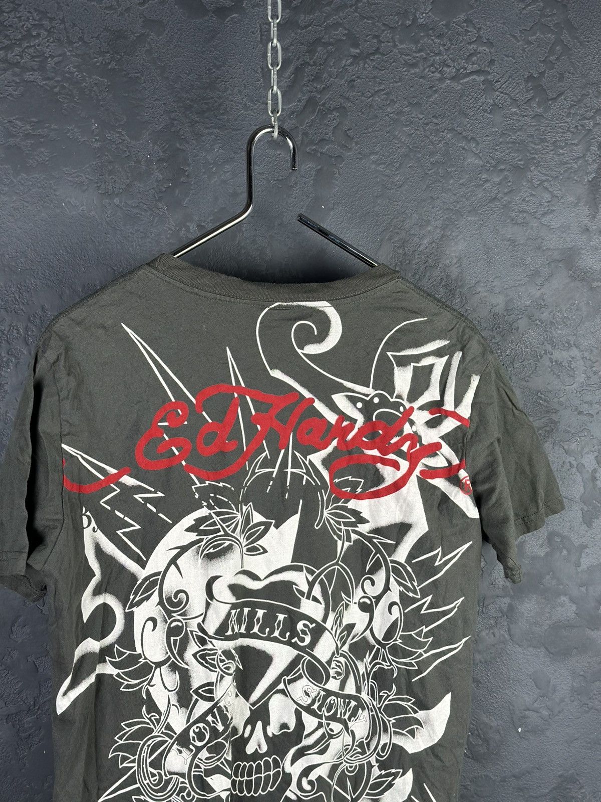 Christian Audigier × Ed Hardy Vintage Ed Hardy by Christian Audigier Tee Shirt Made in USA Size US L / EU 52-54 / 3 - 5 Thumbnail