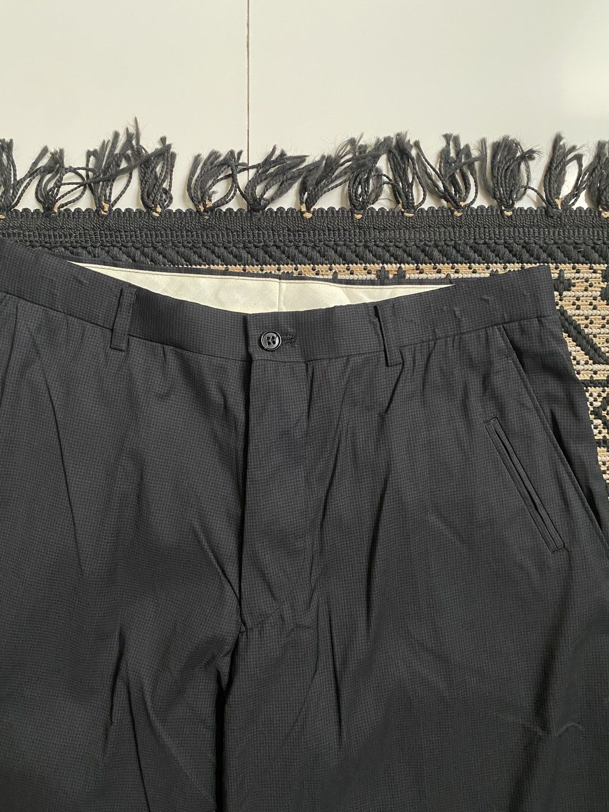 PPFM PPFM Wide Leg Black Pleated with Front Coin Pocket Size US 30 / EU 46 - 6 Thumbnail