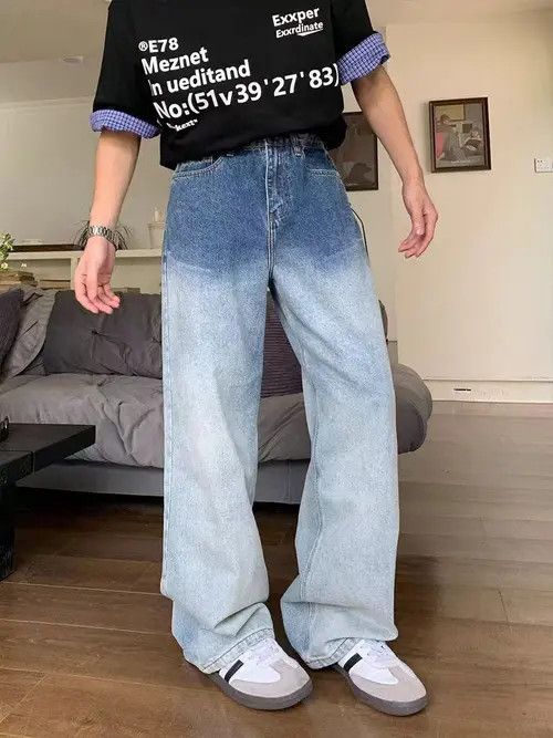 Japanese Brand Fukiishi x Jun Gradient Wash Faded Loose Fit Vintage Jeans Size US 32 / EU 48 - 8 Thumbnail