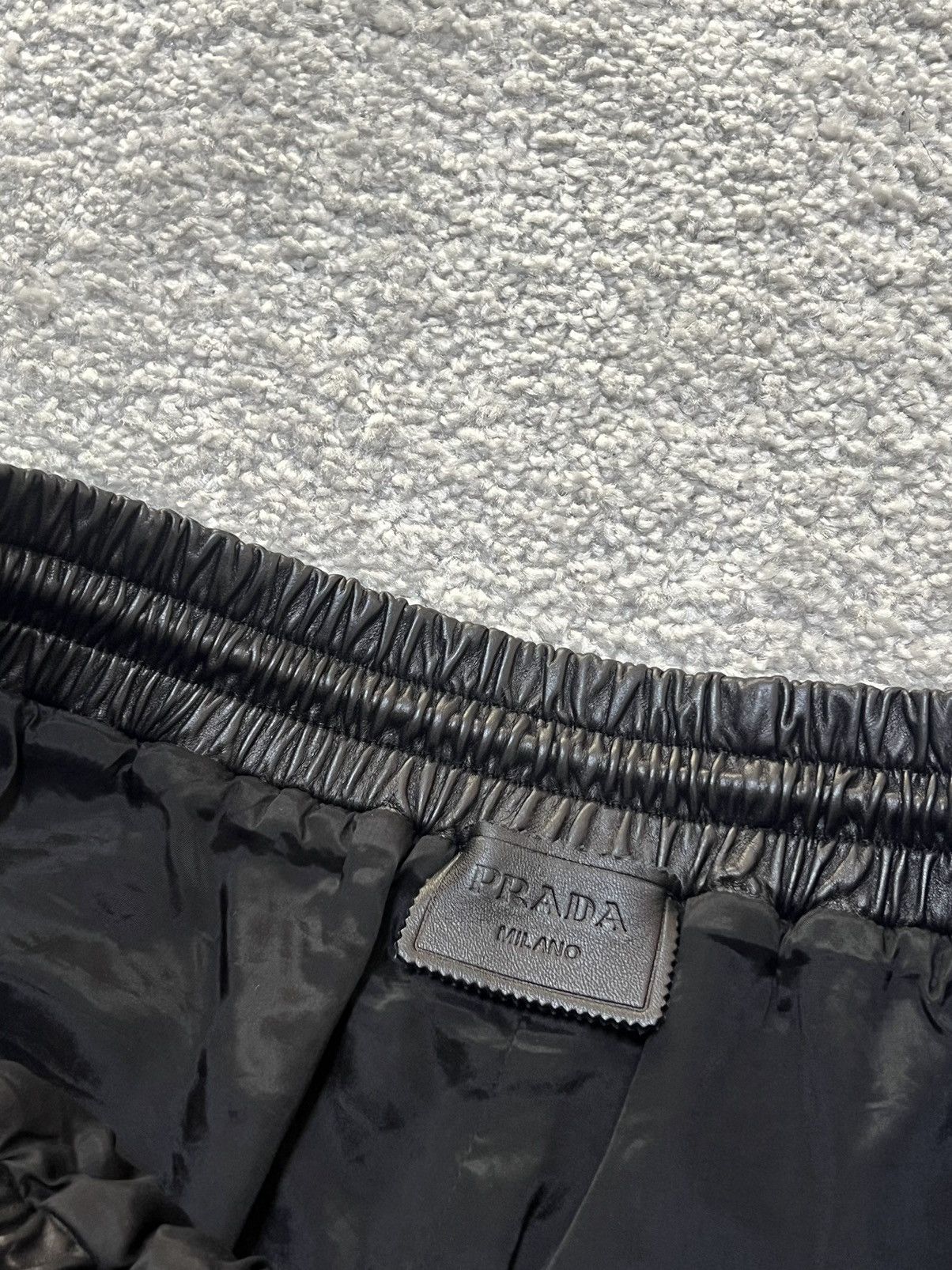 Prada Prada Nappa Leather Bermuda Black Shorts Size 46 Size US 32 / EU 48 - 7 Thumbnail