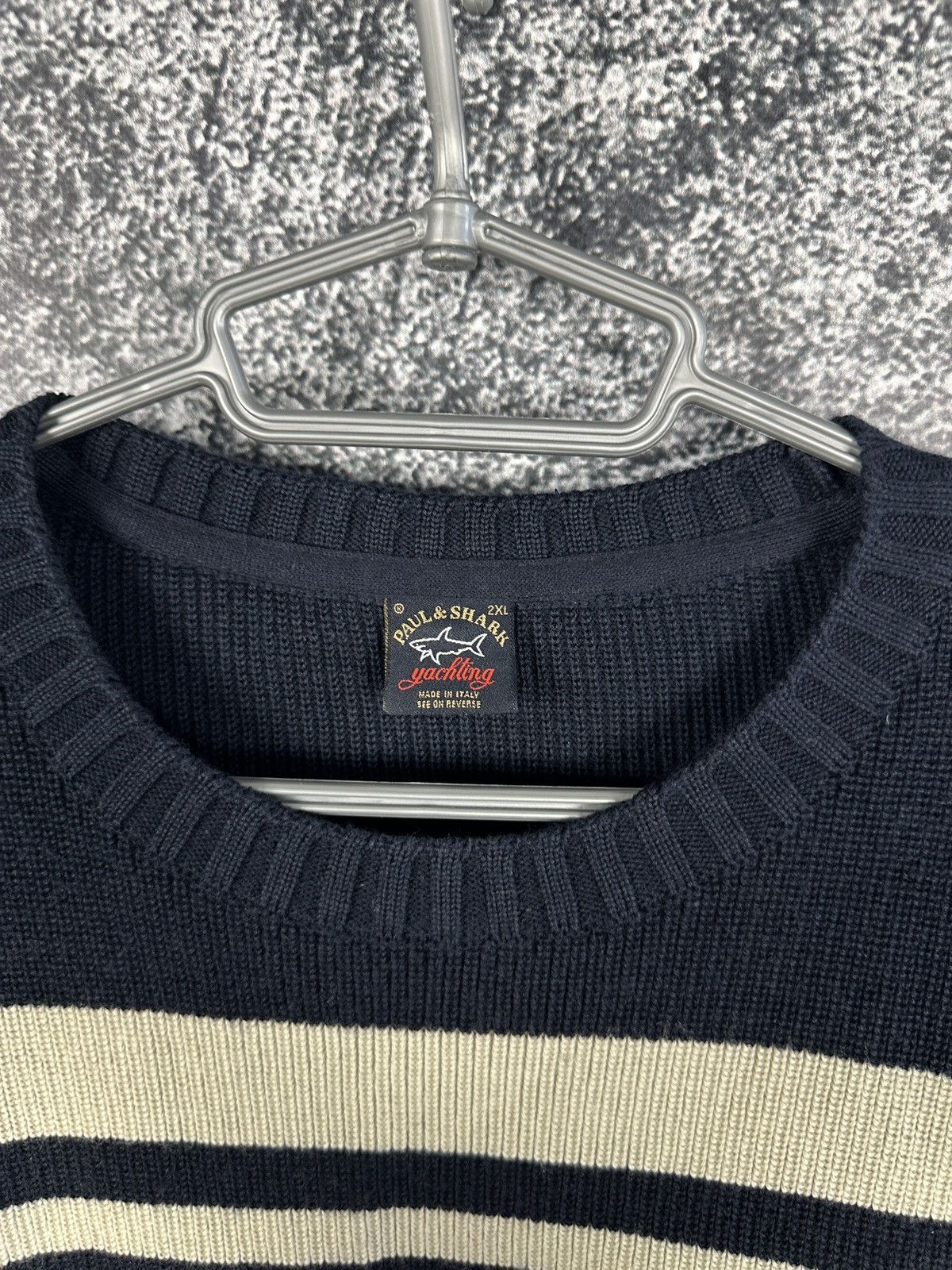 Paul & Shark Paul Shark Wool Crewneck Sweater Pullover Made in Italy 2XL Size US XXL / EU 58 / 5 - 5 Thumbnail