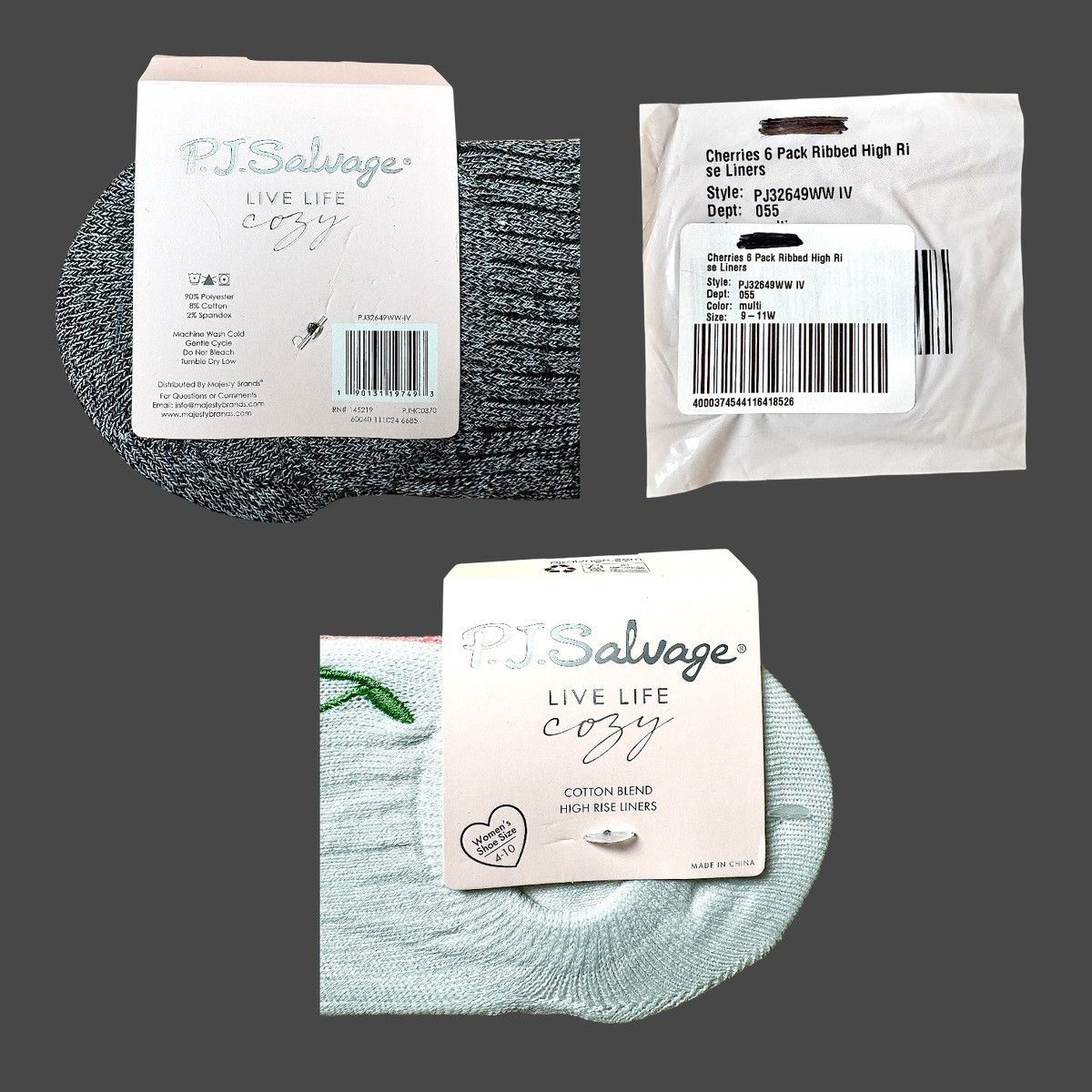 Other PJ Salvage Women’s Ribbed High Rise Liner Socks 6pk Sz 4-10 Size ONE SIZE - 7 Thumbnail