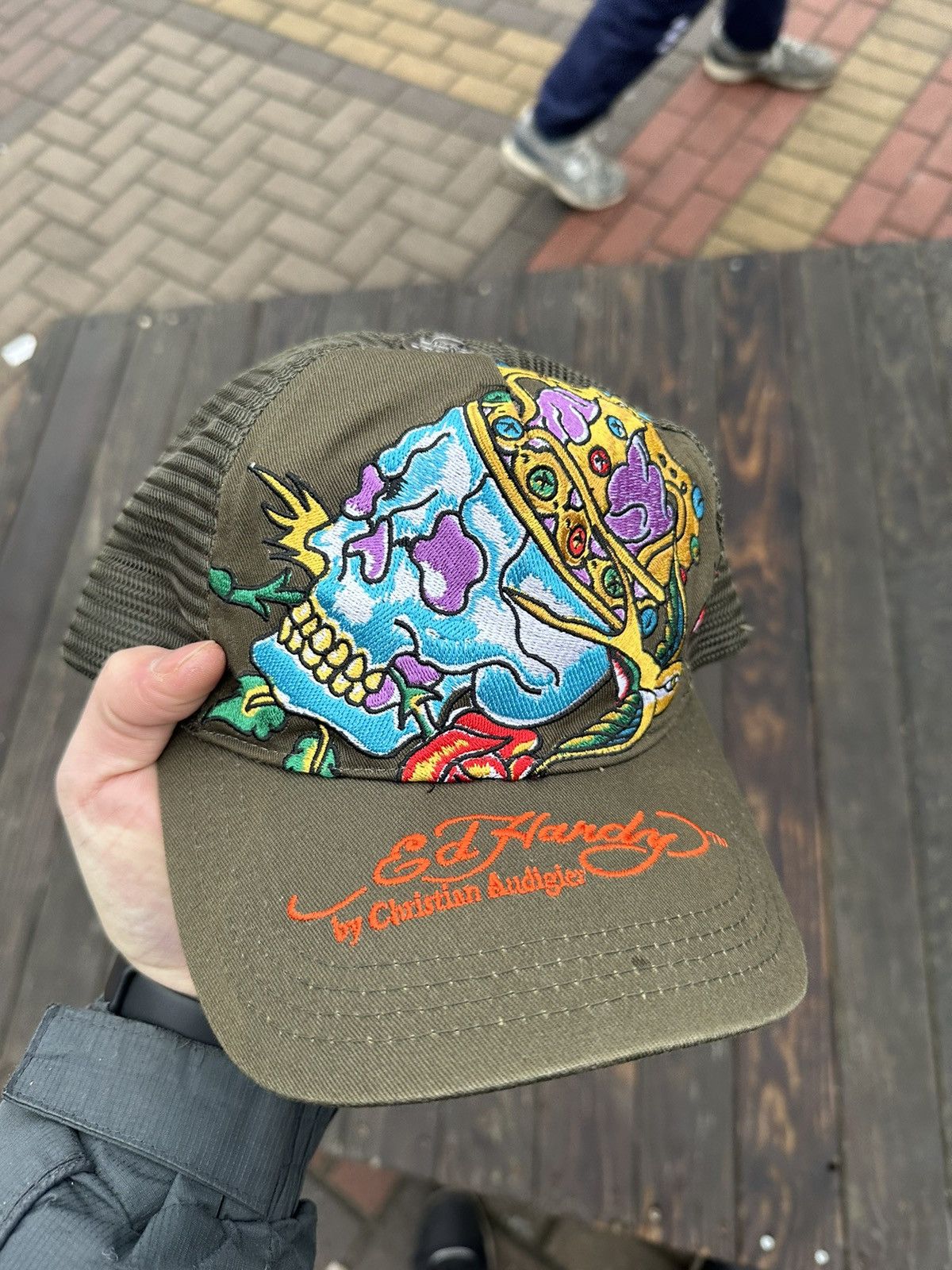 Ed Hardy Streetwear Vintage ED HARDY CAP Y2k vintage christian audiger rere tiger tatto Grailed