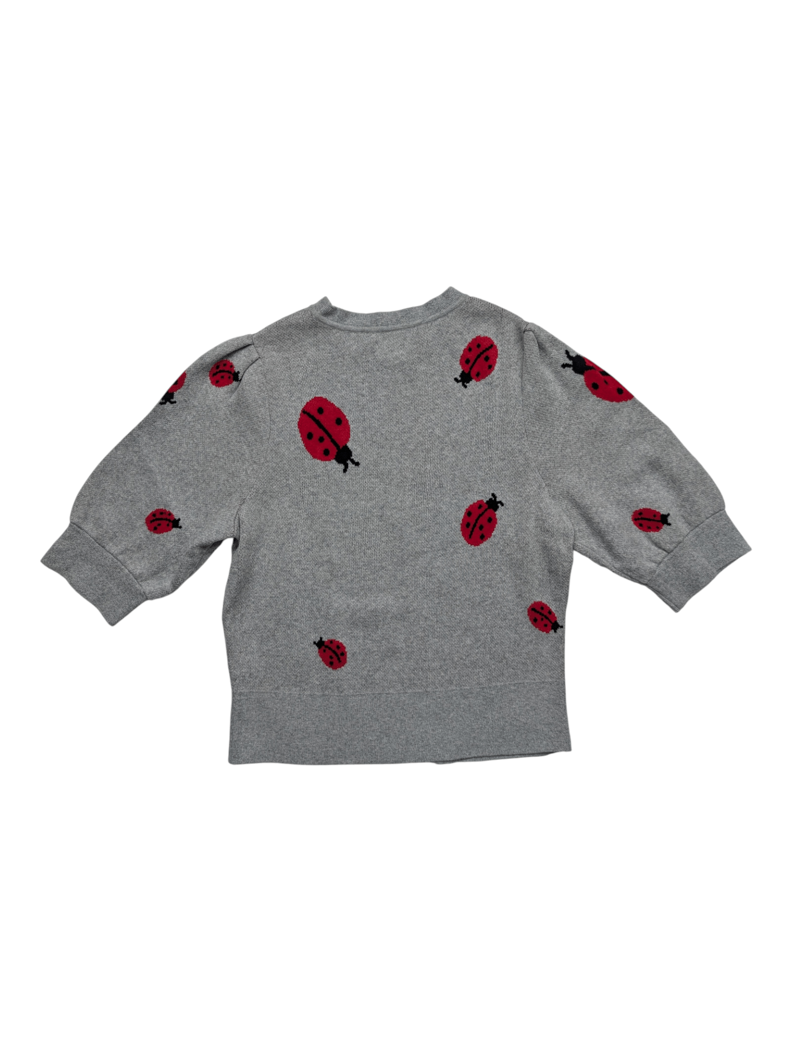 Kate Spade Kate Spade Grey Ladybug Mid Sleeve Jumper Size S / US 4 / IT 40 - 2 Thumbnail