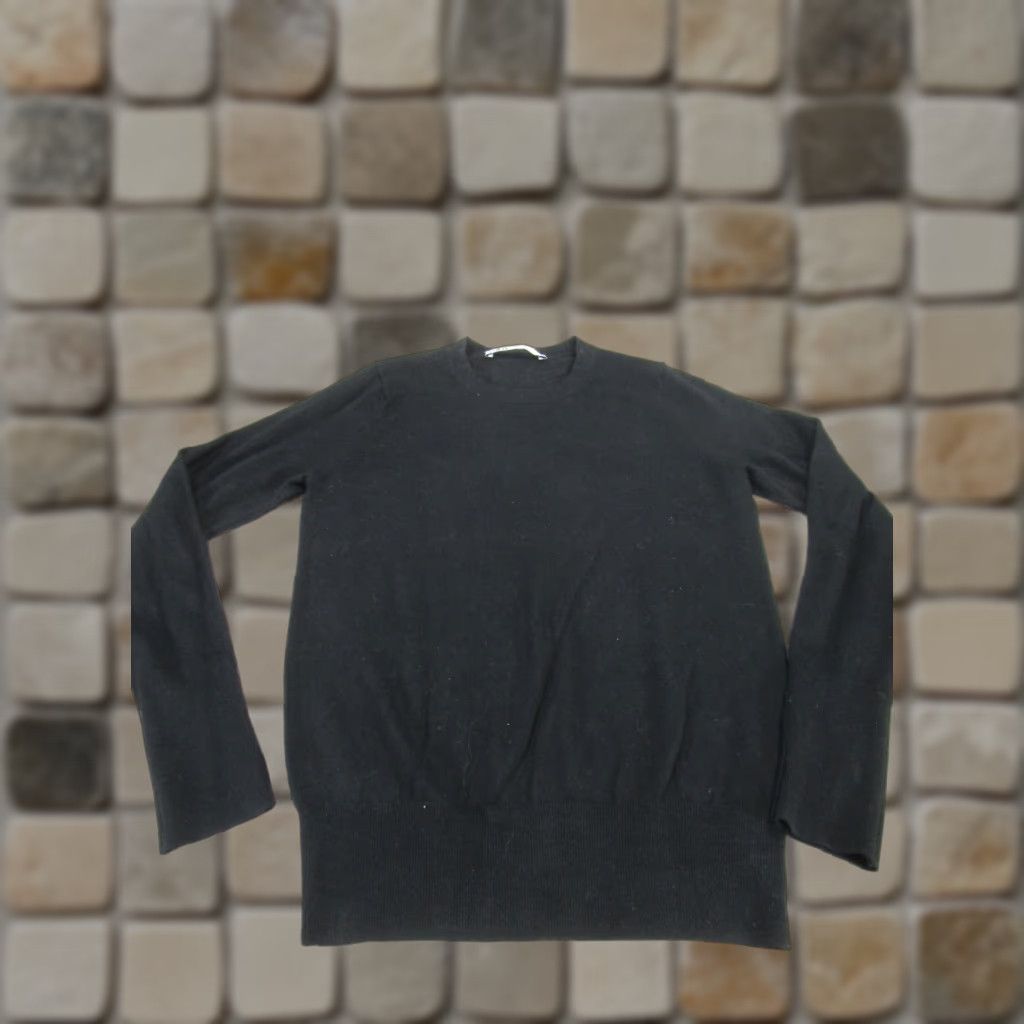 Zara Zara Sweater Womens Small Black Stretch Crew Pullover Size S / US 4 / IT 40 - 1 Thumbnail