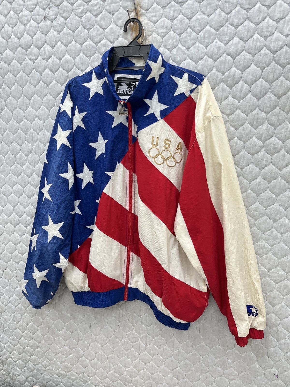 Starter 🔥🔥🔥STEALS VTG STARTER USA OLYMPIC OVP JACKET Size US L / EU 52-54 / 3 - 2 Thumbnail