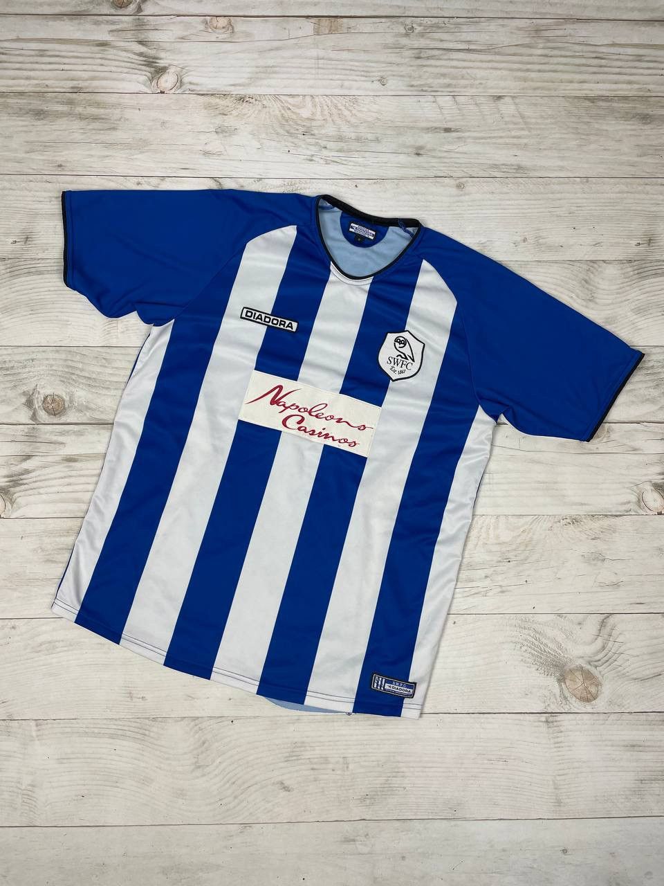 Maillot Foot Domicile Sheffield Wednesday 2005-2007 - Diadora, Taille L, Numéro 40, Très Bon état