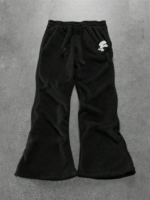 Japanese Brand DRIP Wide Leg Fluffy Y2K Sweatpants Size US 30 / EU 46 - 1 Thumbnail