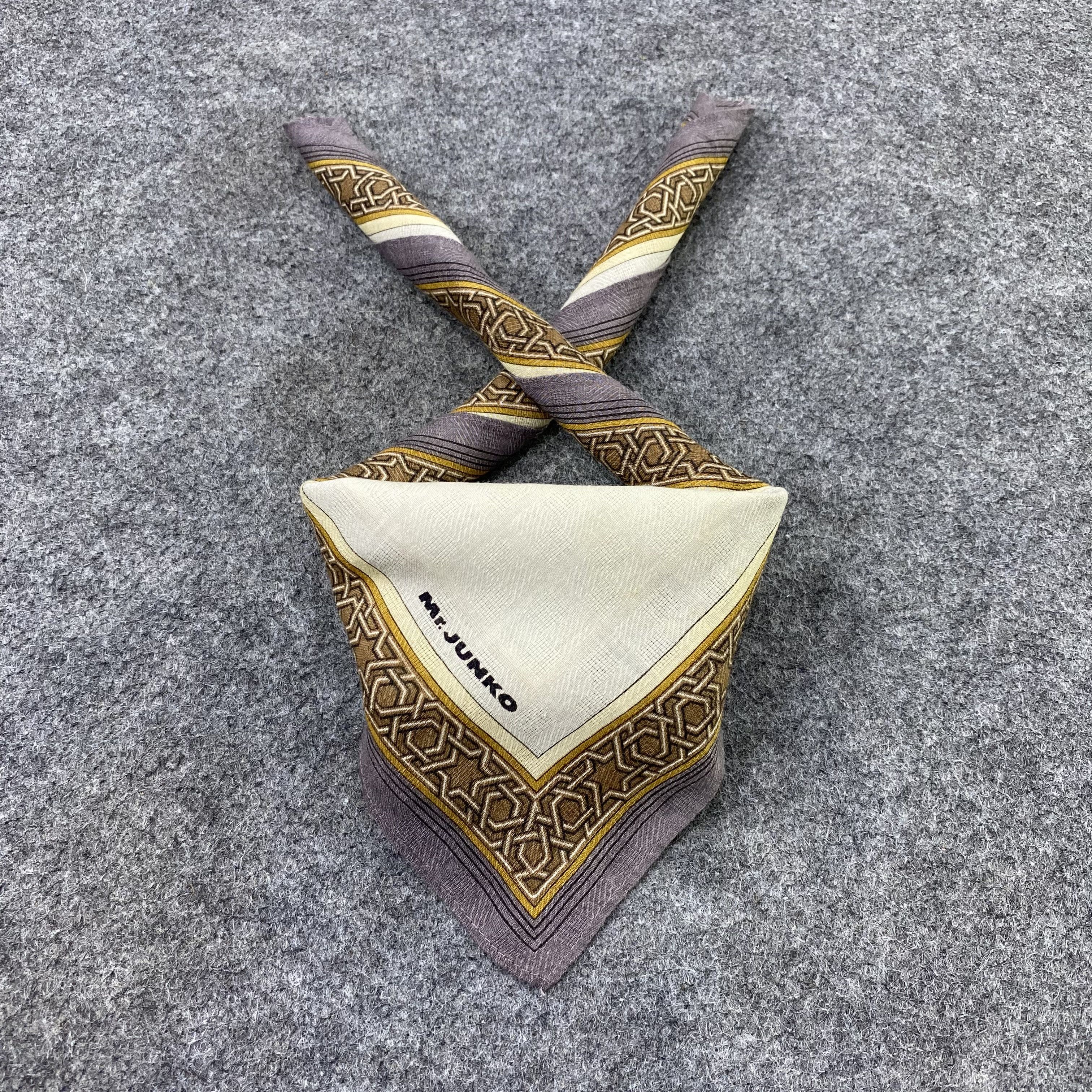 Japanese Brand Mr.Junko Handkerchief Neckerchief Bandana-B1791 Size ONE SIZE - 2 Thumbnail