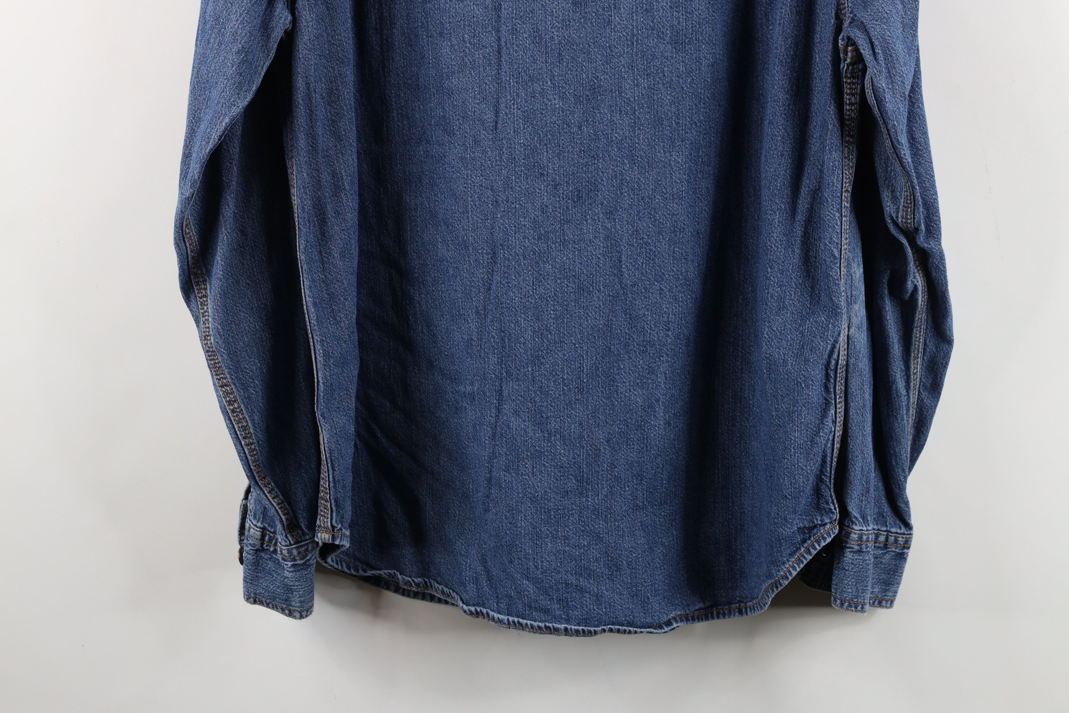 Levi's Vintage Y2K 2003 Levis Collared Denim Jean Button Shirt Size US L / EU 52-54 / 3 - 15 Thumbnail