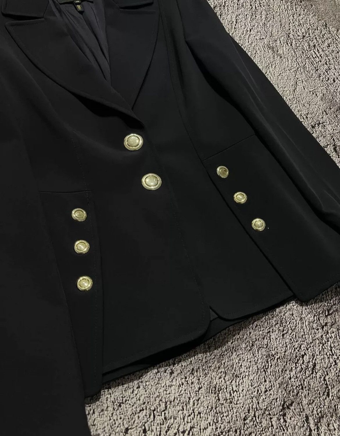 Escada × Vintage Escada Women's Jacket Navy Size 36 Size XS / US 0-2 / IT 36-38 - 6 Thumbnail