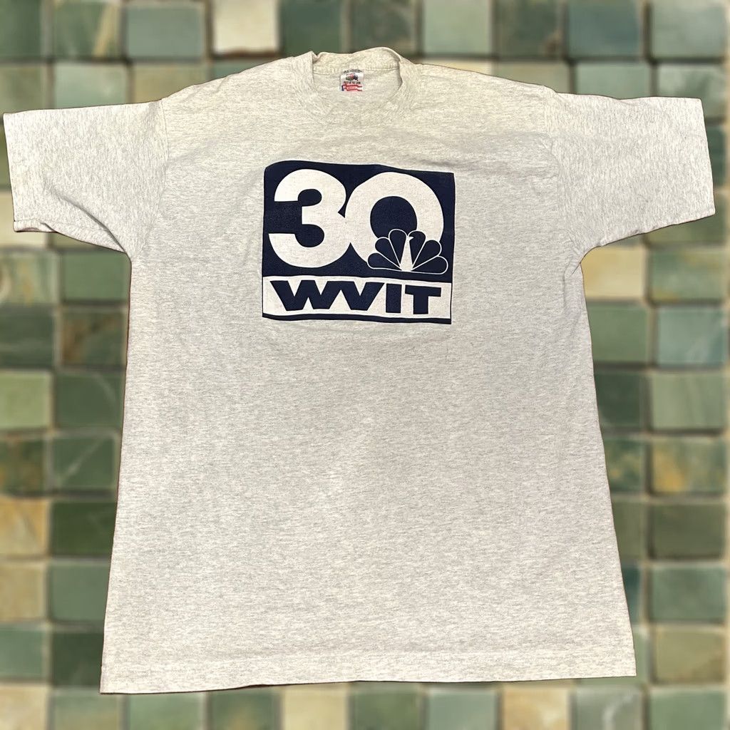 Vintage VINTAGE NBC WVIT T Shirt XL Gray 90s Single Stitch Television Station Mens Size US XL / EU 56 / 4 - 1 Thumbnail