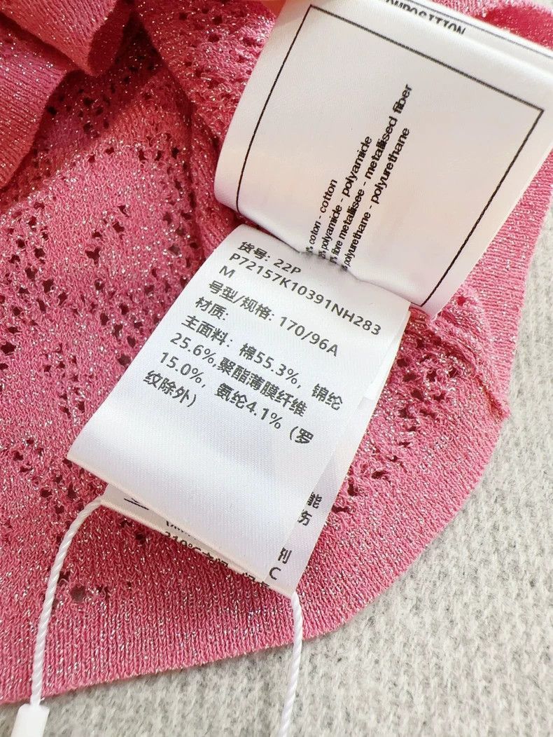 Chanel Chanel 22P Pink Cropped Hollow Tank Top Size M / US 6-8 / IT 42-44 - 7 Thumbnail