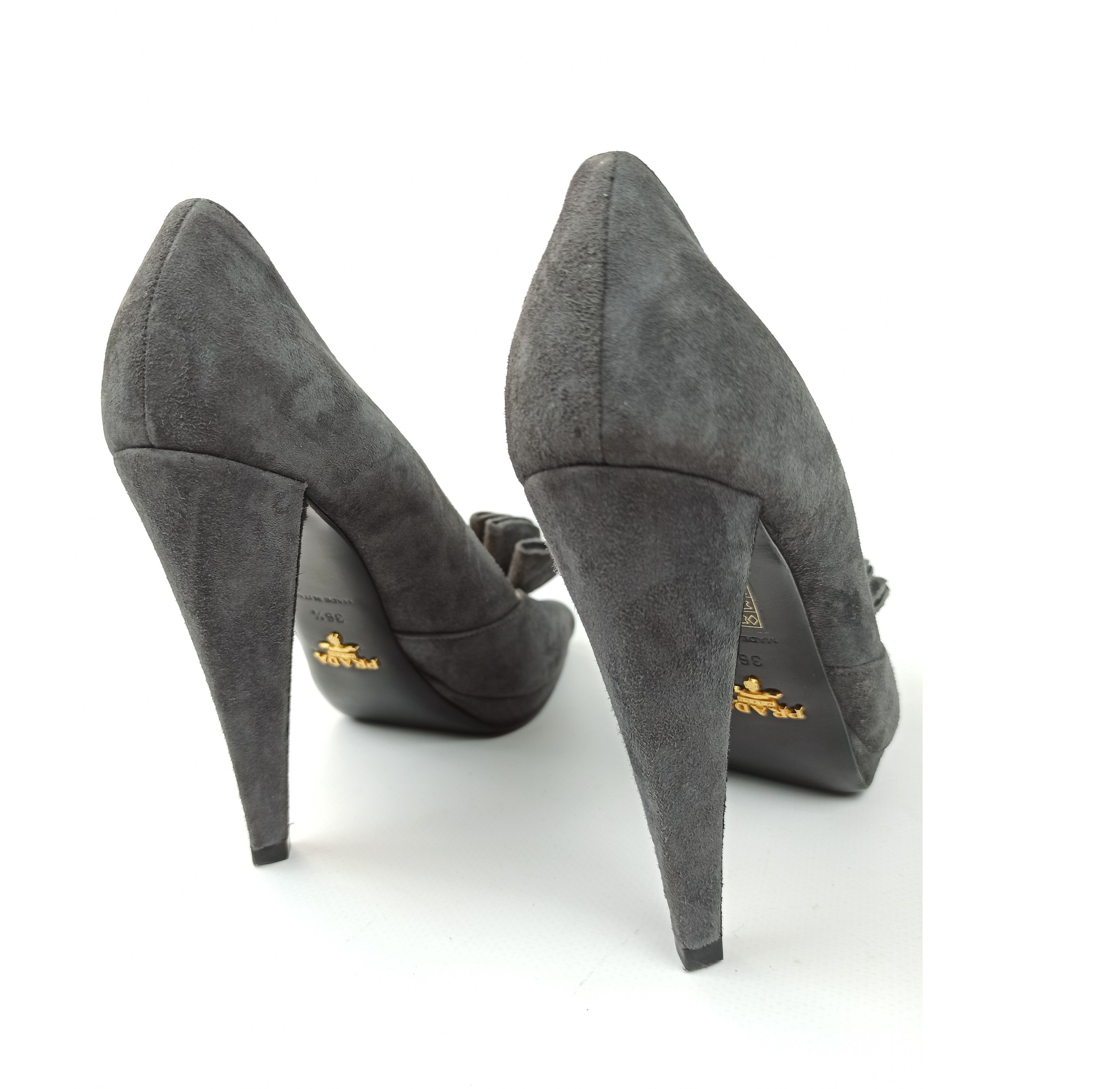 Prada Prada High Heels Suede Shoes Size US 6.5 / IT 36.5 - 5 Thumbnail