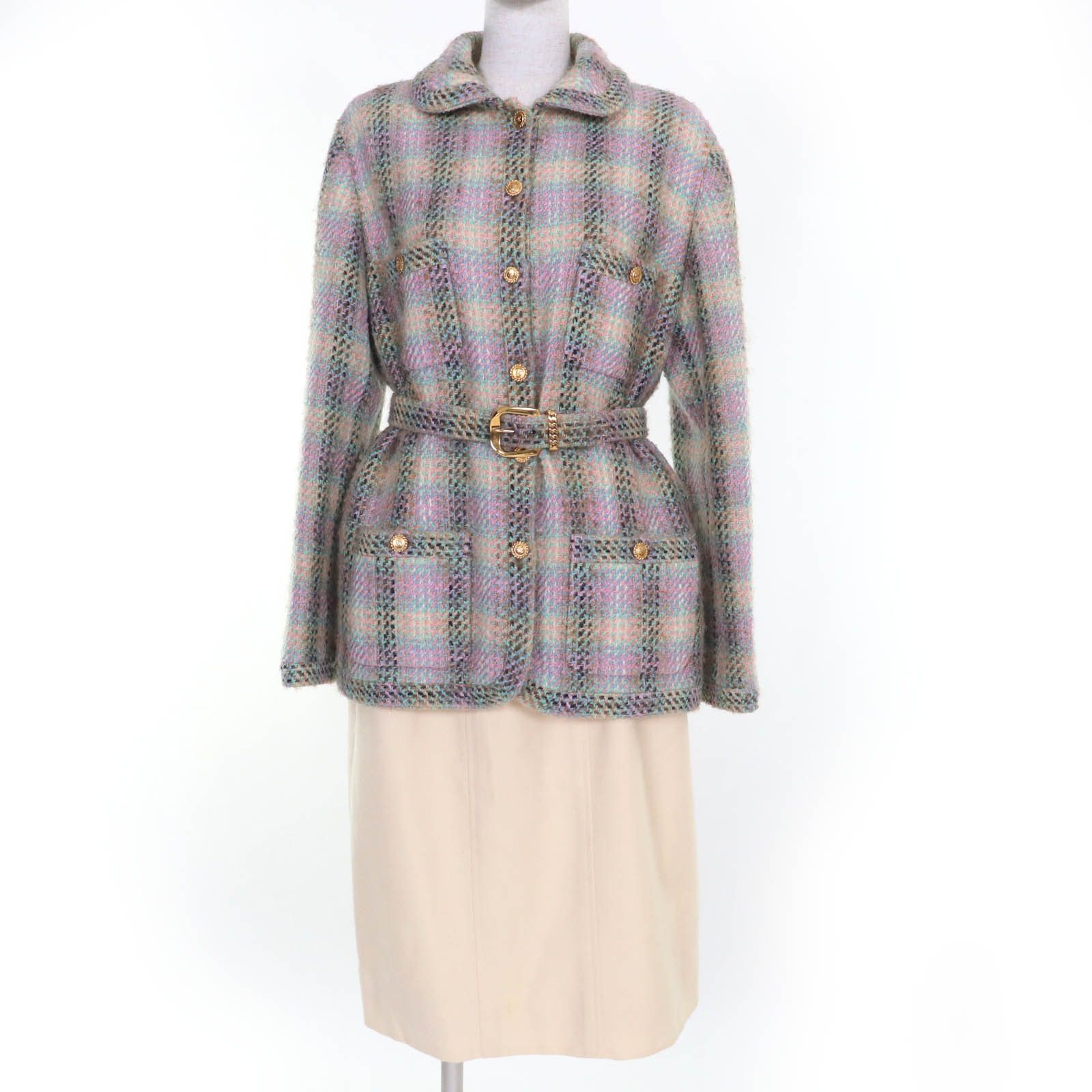 Chanel Chanel Chanel Tweed Two-piece Set Cotton Suits DUTY FREE for USA Size ONE SIZE - 1 Thumbnail